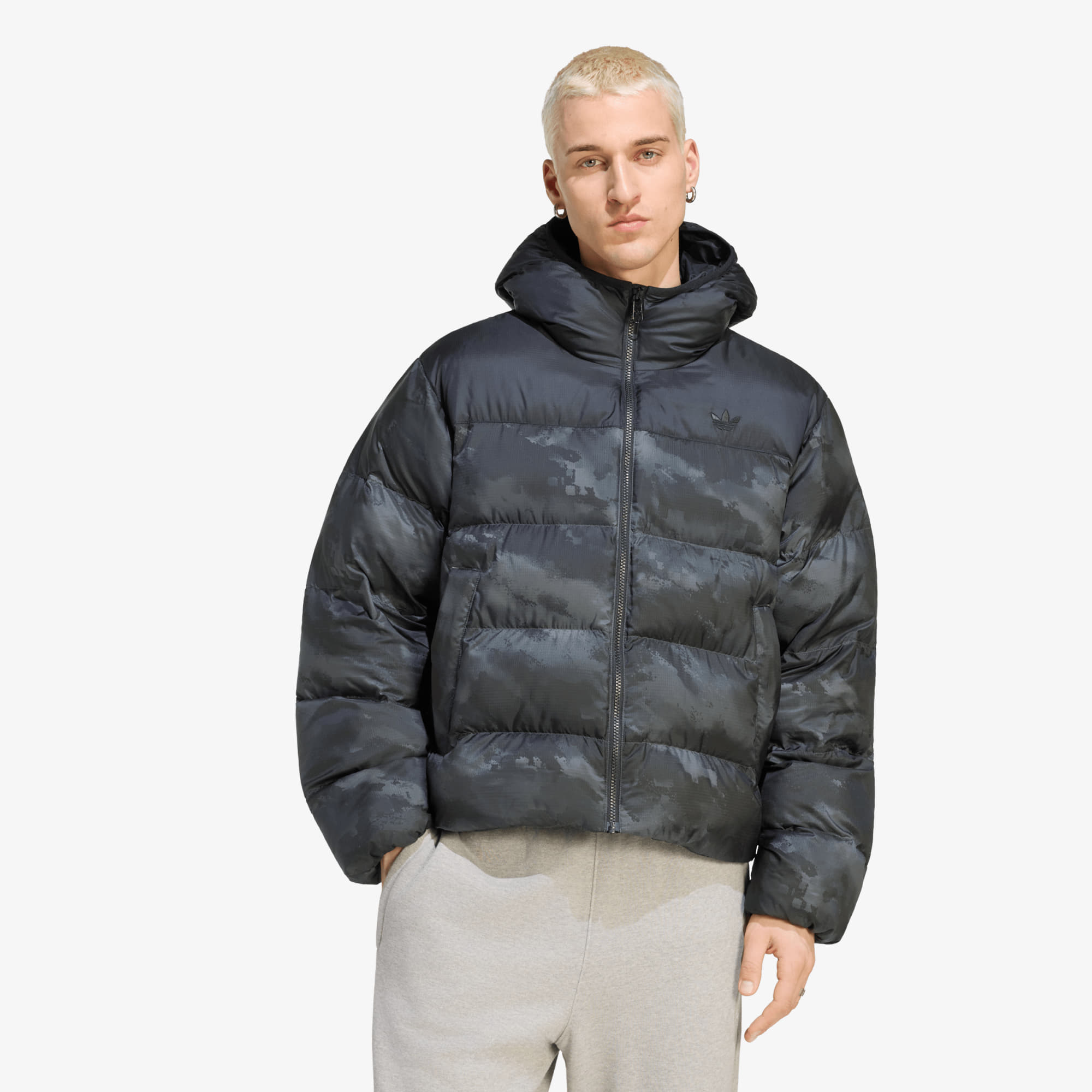 Jachetă adidas Camo Regen Jacket Black XL