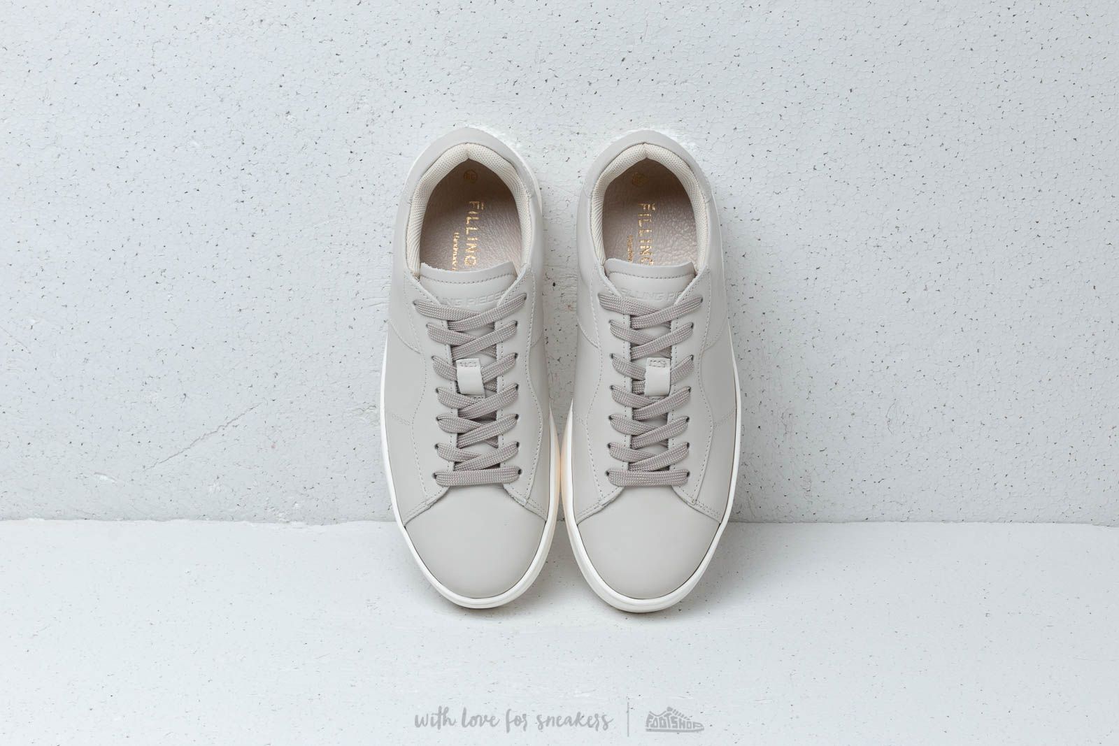 Men's shoes Filling Pieces Light Plain Court Off White