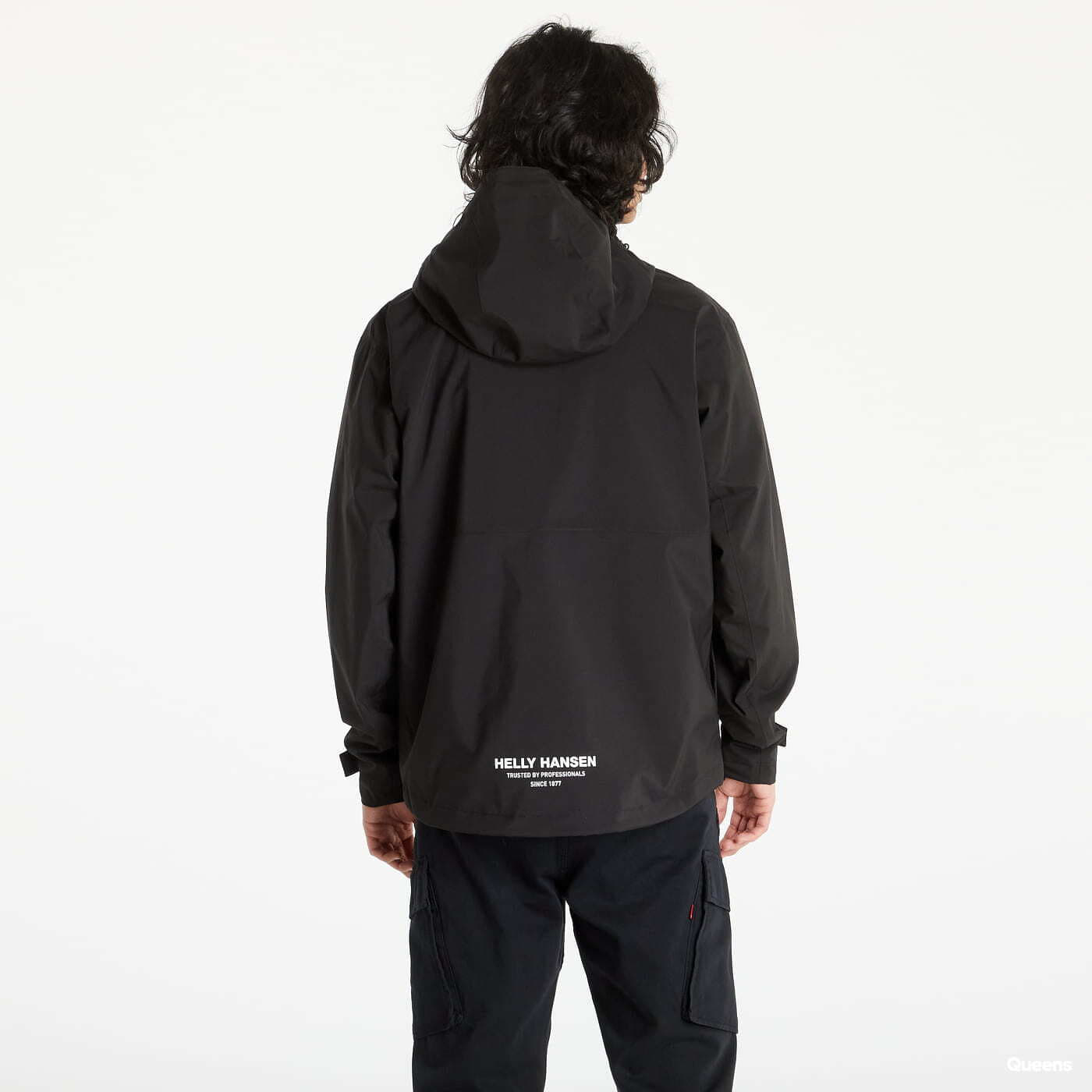Bundy Helly Hansen Move Hooded Rain Jacket Black