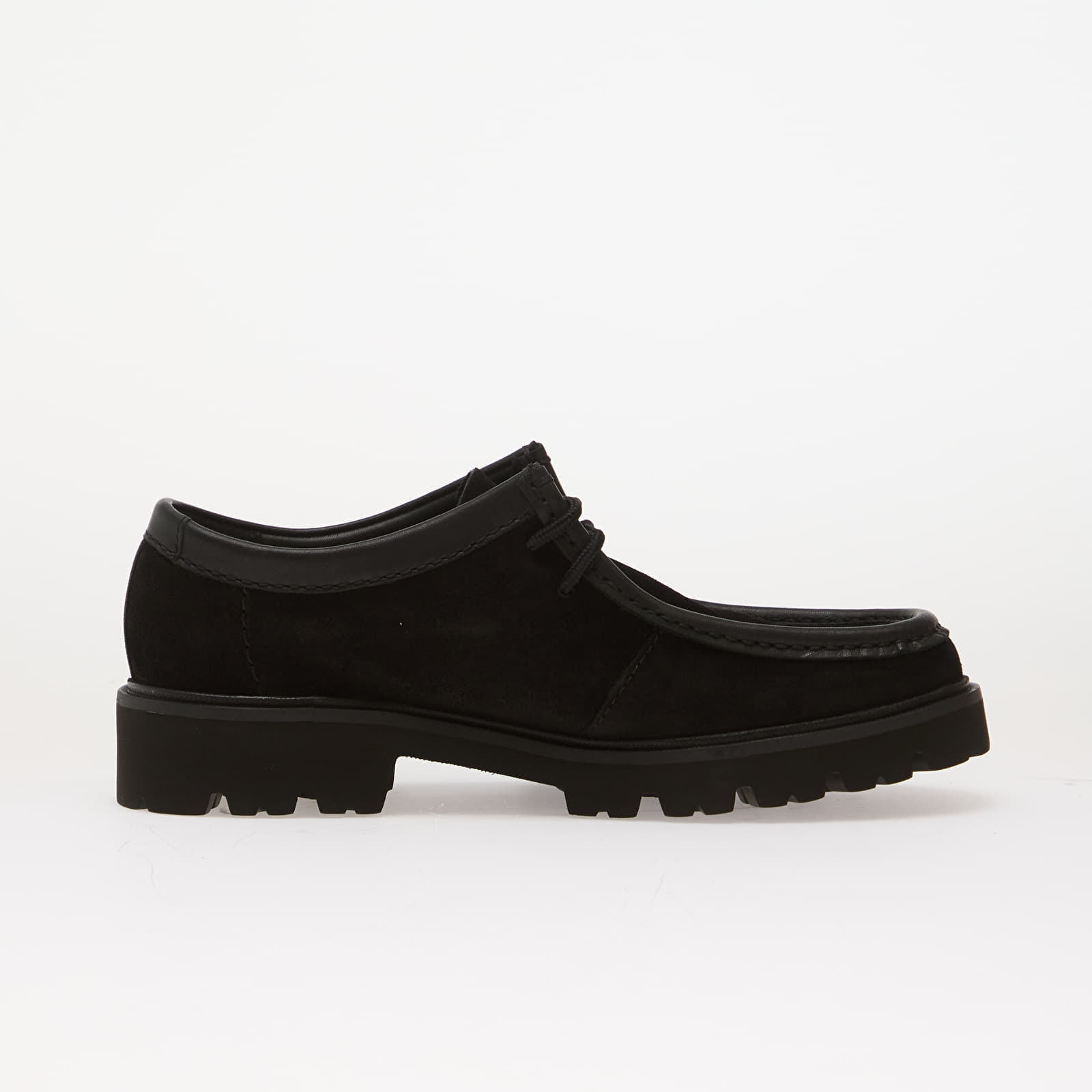 Sneakerși pentru bărbați Clarks Cleyhill Seam Black Suede