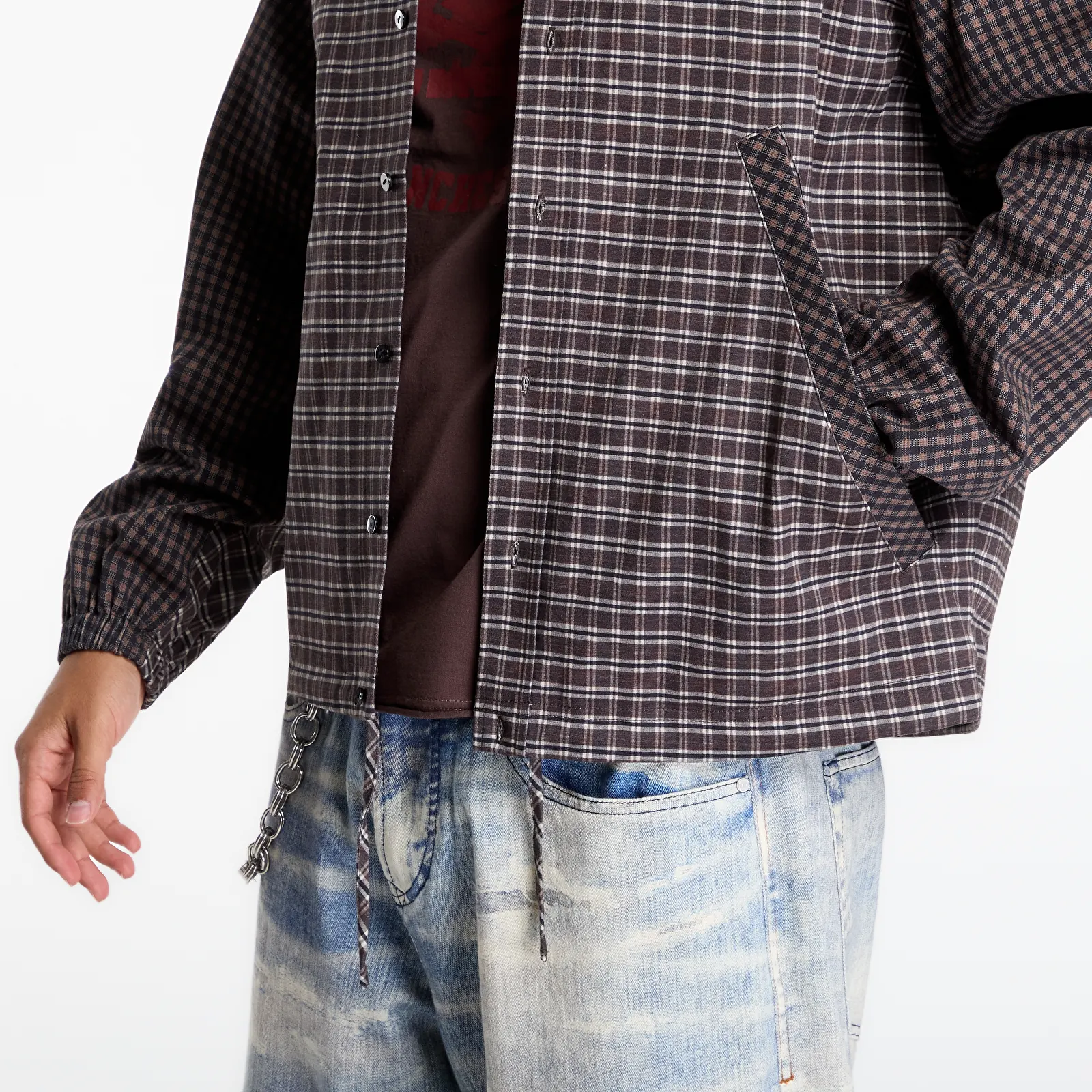 Куртки Umbro Double Plaid Jacket Dark Brown