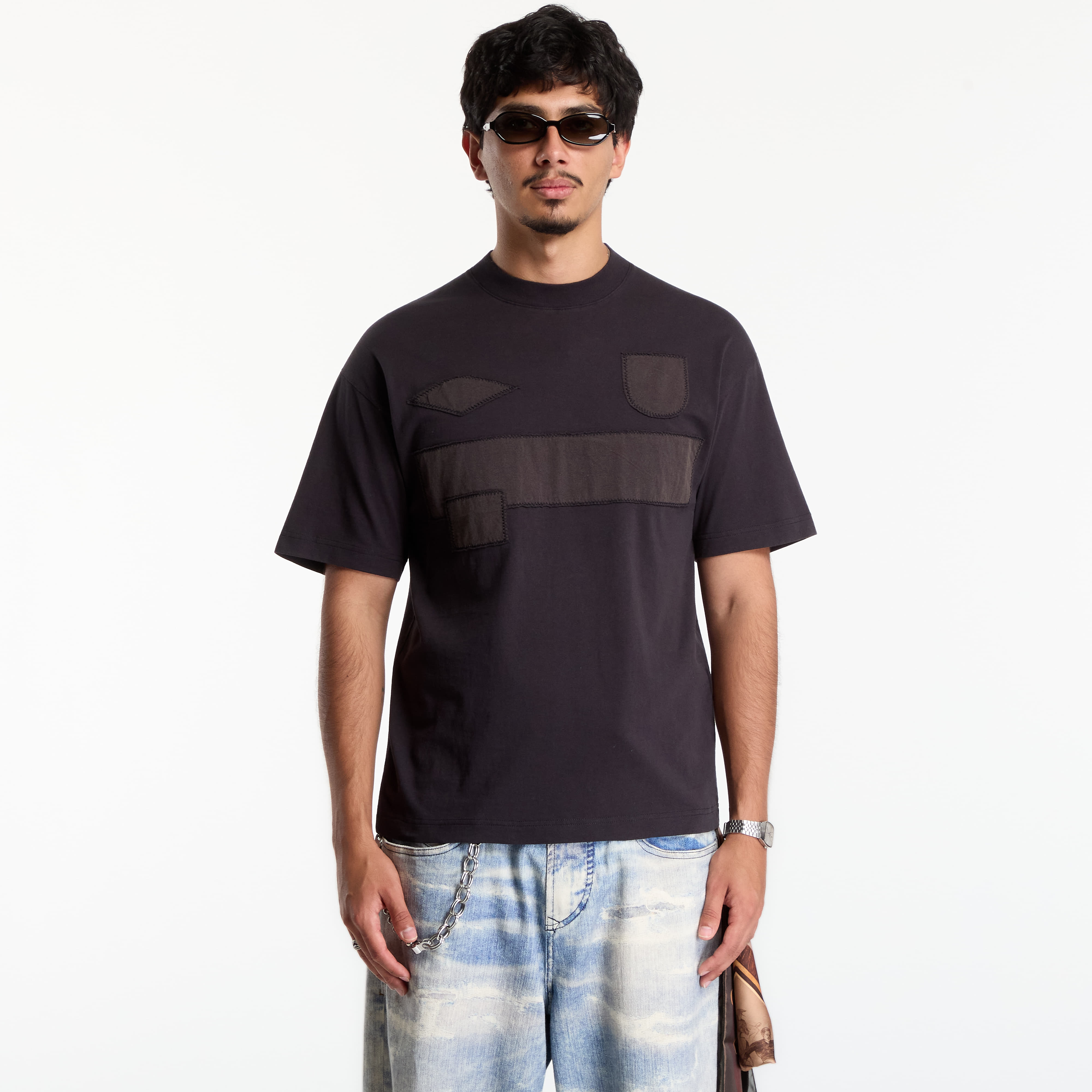 Тениска Umbro Censored T Shirt Washed Black L