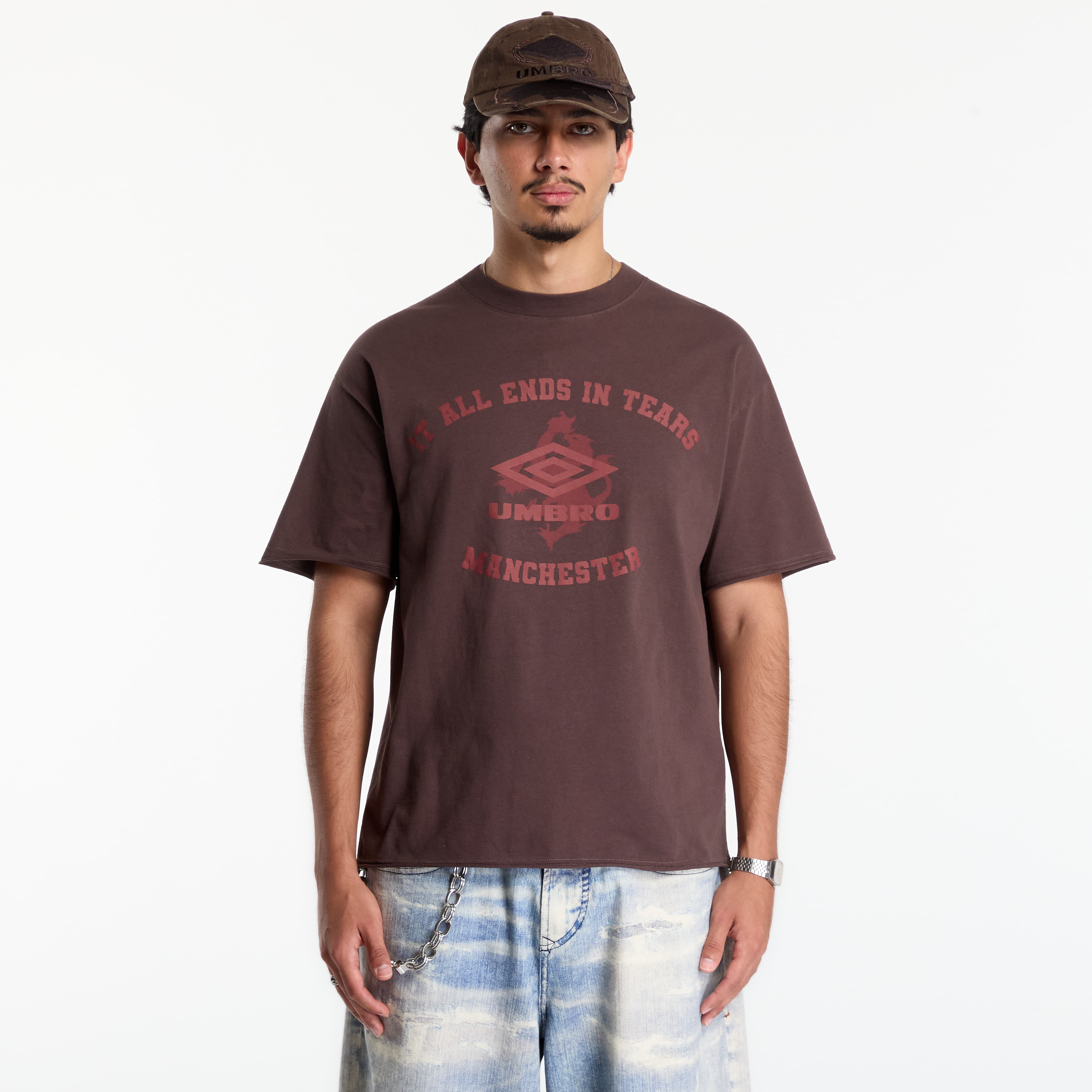 Тениска Umbro It All Ends In Tears T Shirt Plum XL