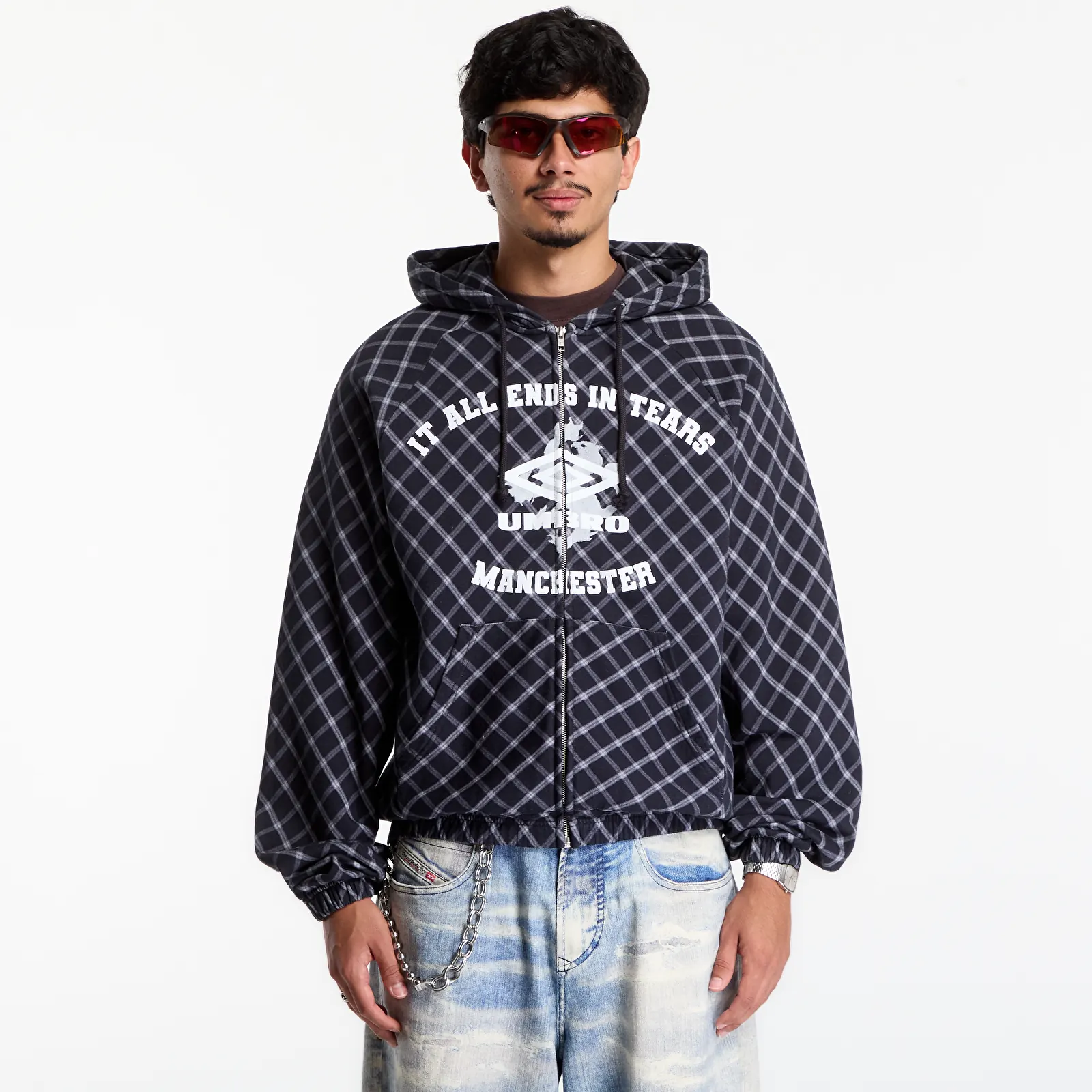 Sweatjacken und Sweatshirts Umbro It All Ends In Tears Masked Hoodie Anthracite