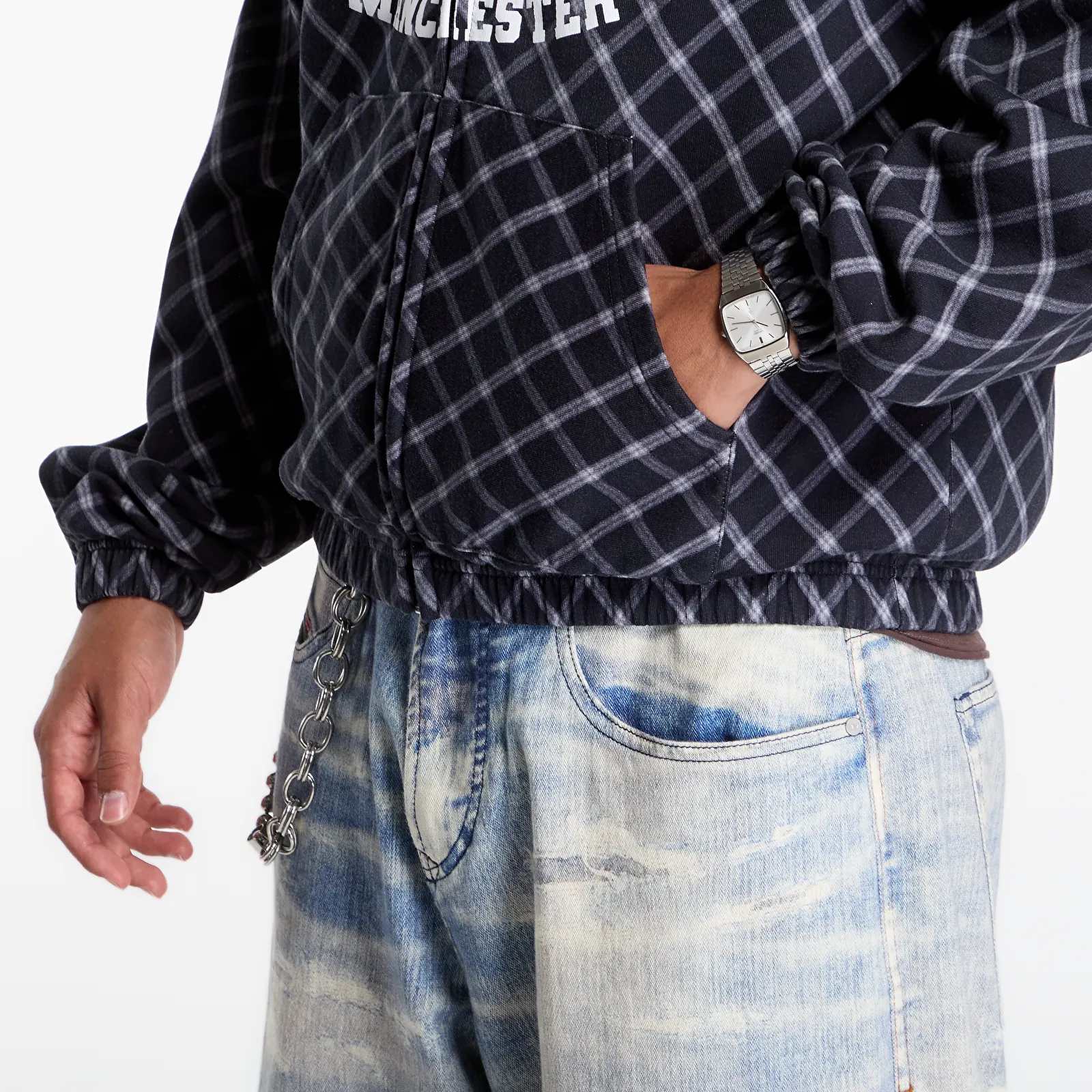 Sweatjacken und Sweatshirts Umbro It All Ends In Tears Masked Hoodie Anthracite
