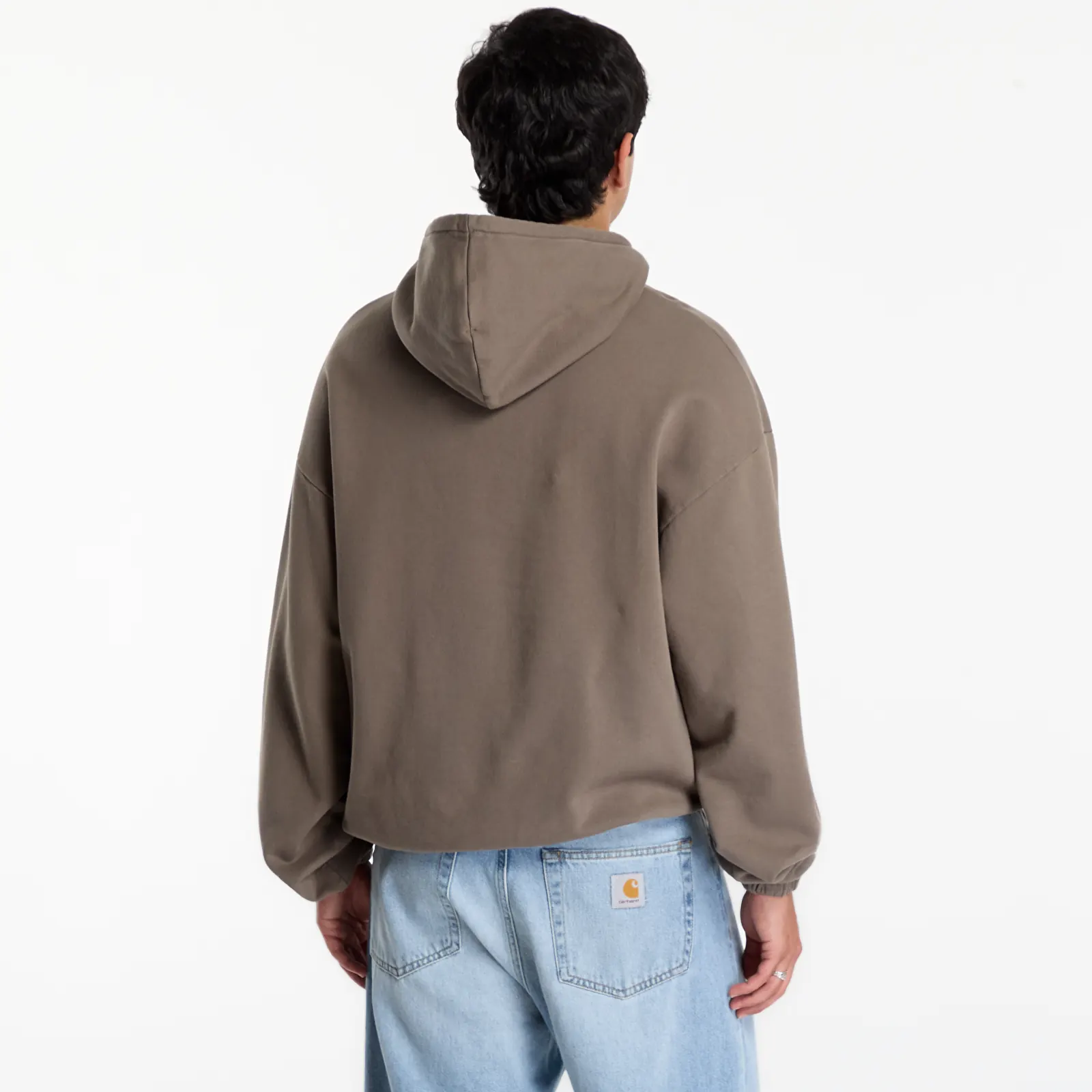 Mikiny Umbro Og Logo Mask Hoodie Dark Greige