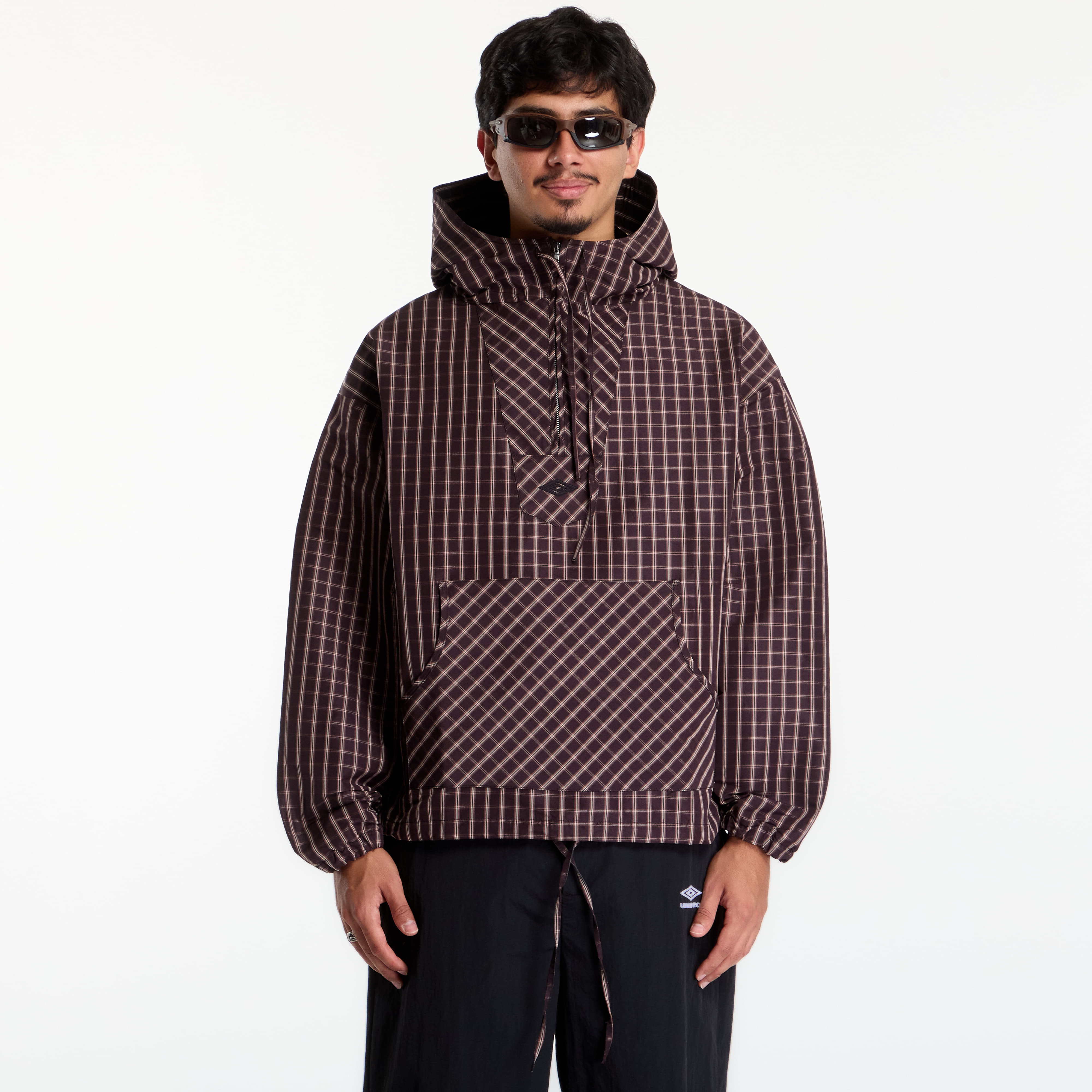 Яке Umbro Check Masked Anorak Burgundy L