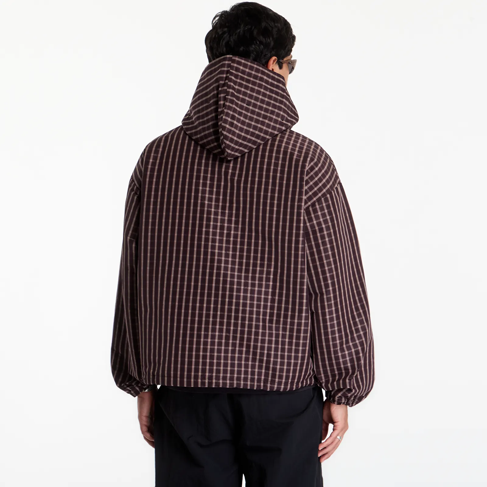Jacken Umbro Check Masked Anorak Burgundy