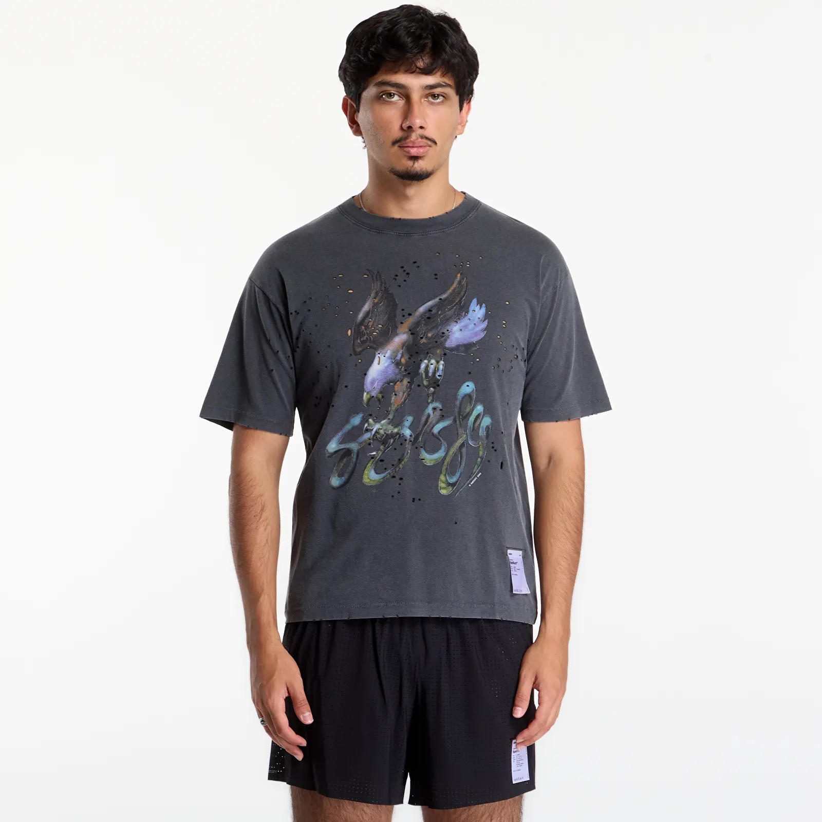 T-shirts Satisfy MothTech T-Shirt Aged Black Eagle