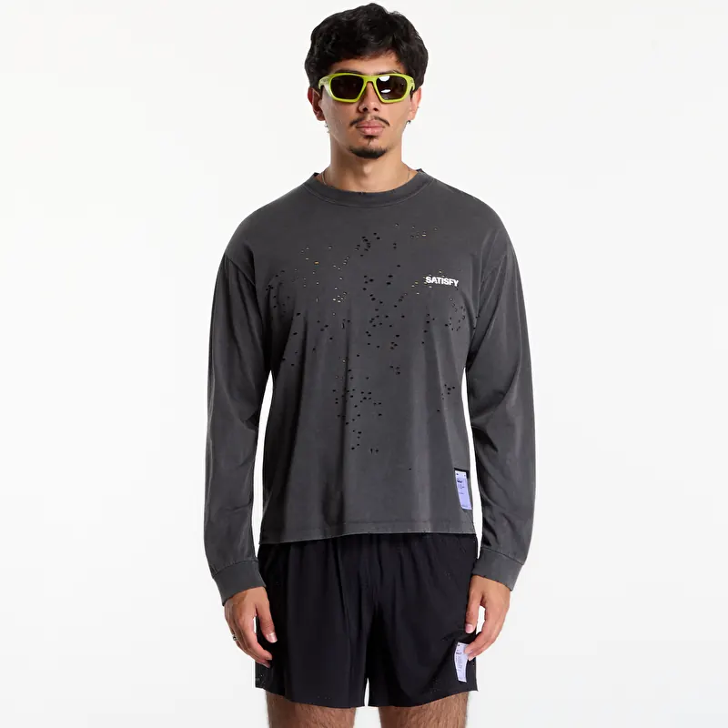 Satisfy MothTech Long Tee Aged Black