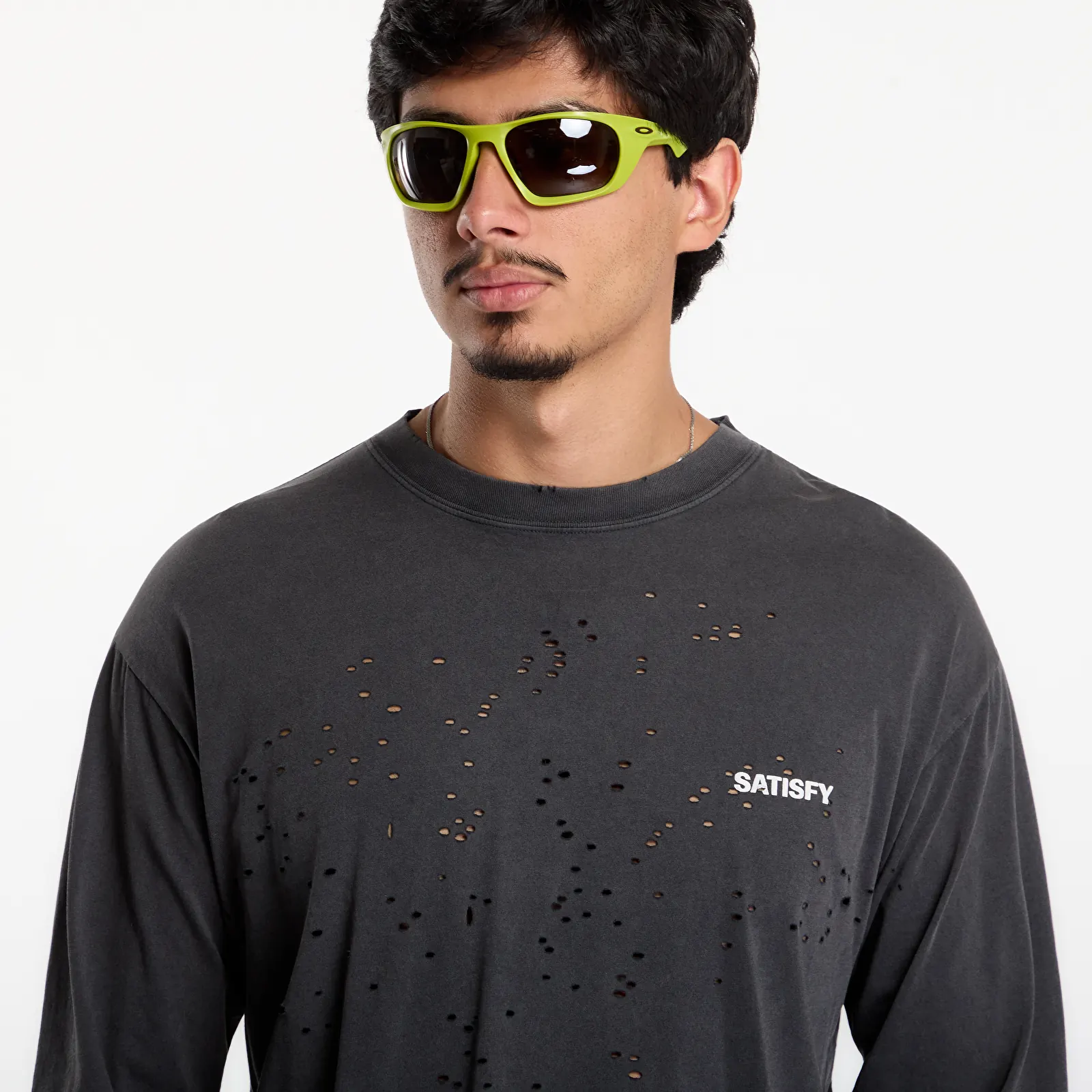 T-Shirts Satisfy MothTech Long Tee Aged Black