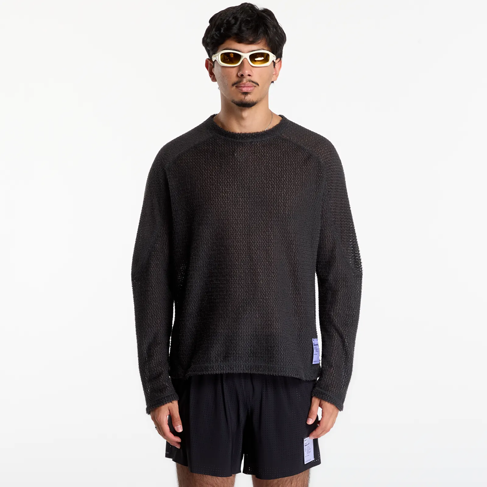 Hoodies and sweatshirts  Satisfy FuzzFleece AD Long Tee UNISEX Phantom