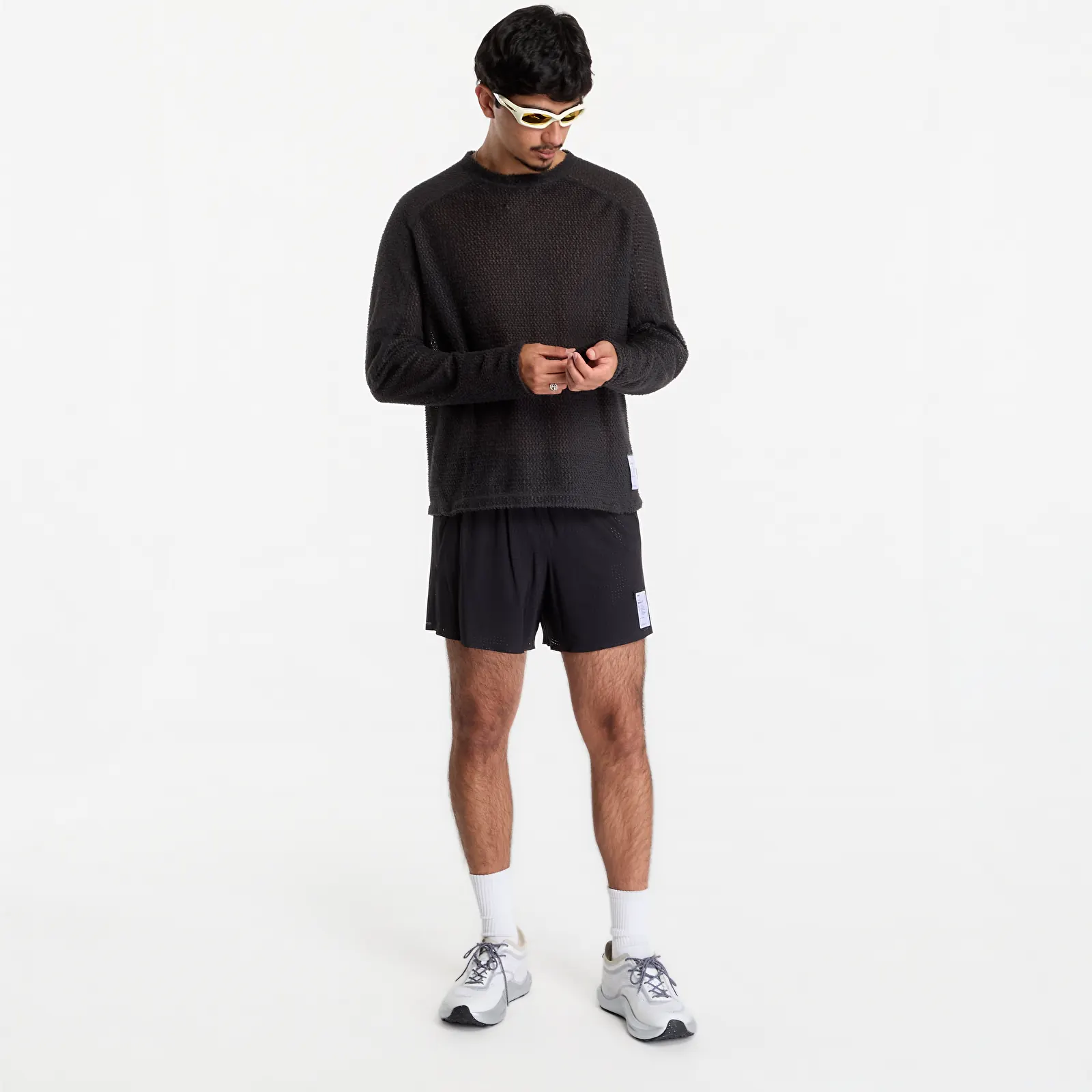 Hoodies and sweatshirts  Satisfy FuzzFleece AD Long Tee UNISEX Phantom