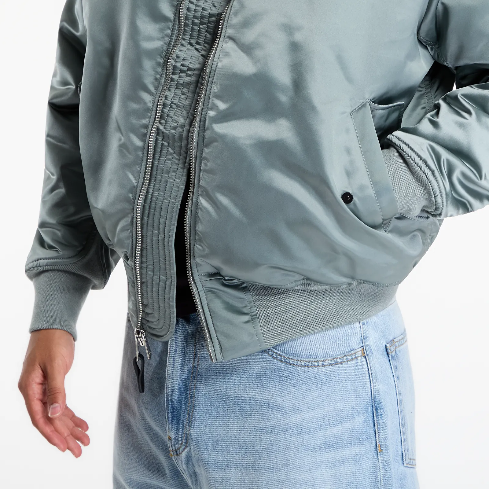 Geci Alpha Industries MA-1 Base Flight Jacket UV Silverblue