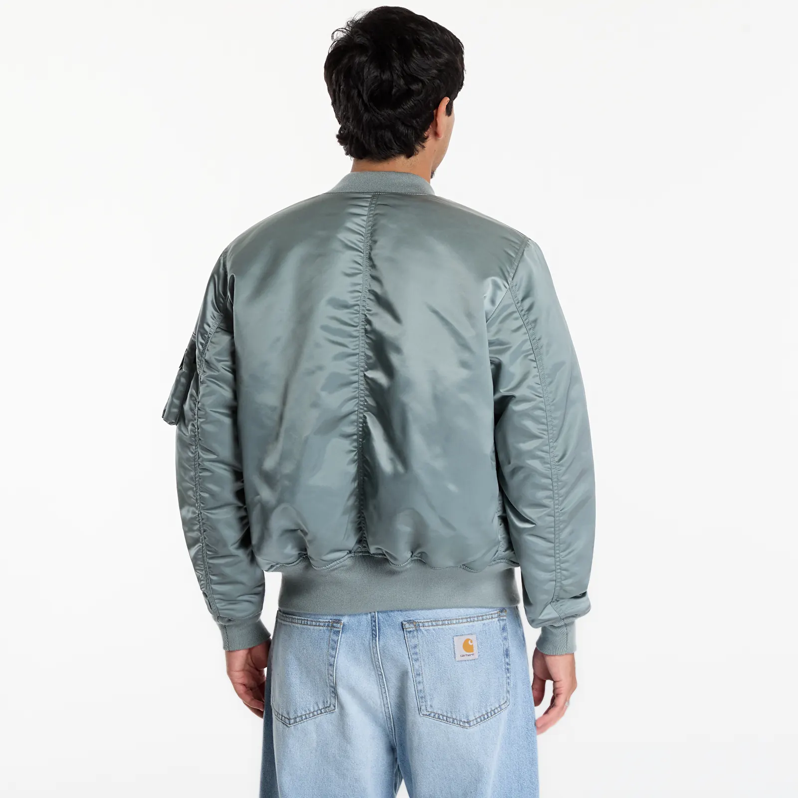 Geci Alpha Industries MA-1 Base Flight Jacket UV Silverblue