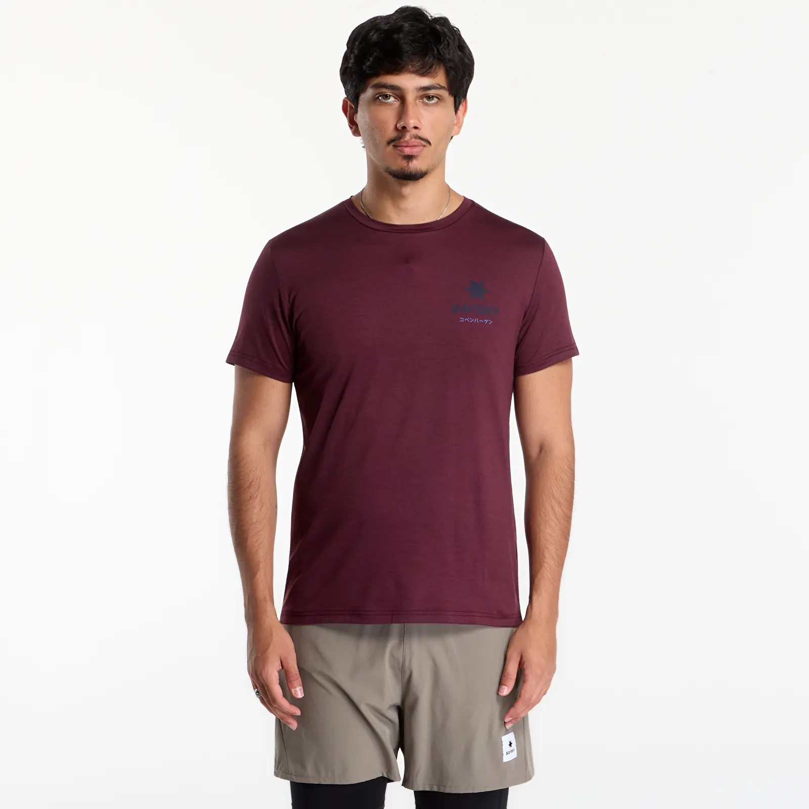 T-shirts  SAYSKY Statement Pace T-Shirt Burgundy