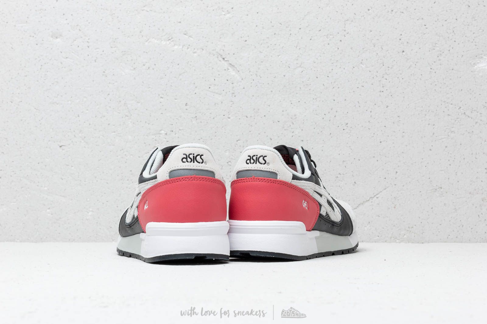 Asics gel lyte white rouge on sale