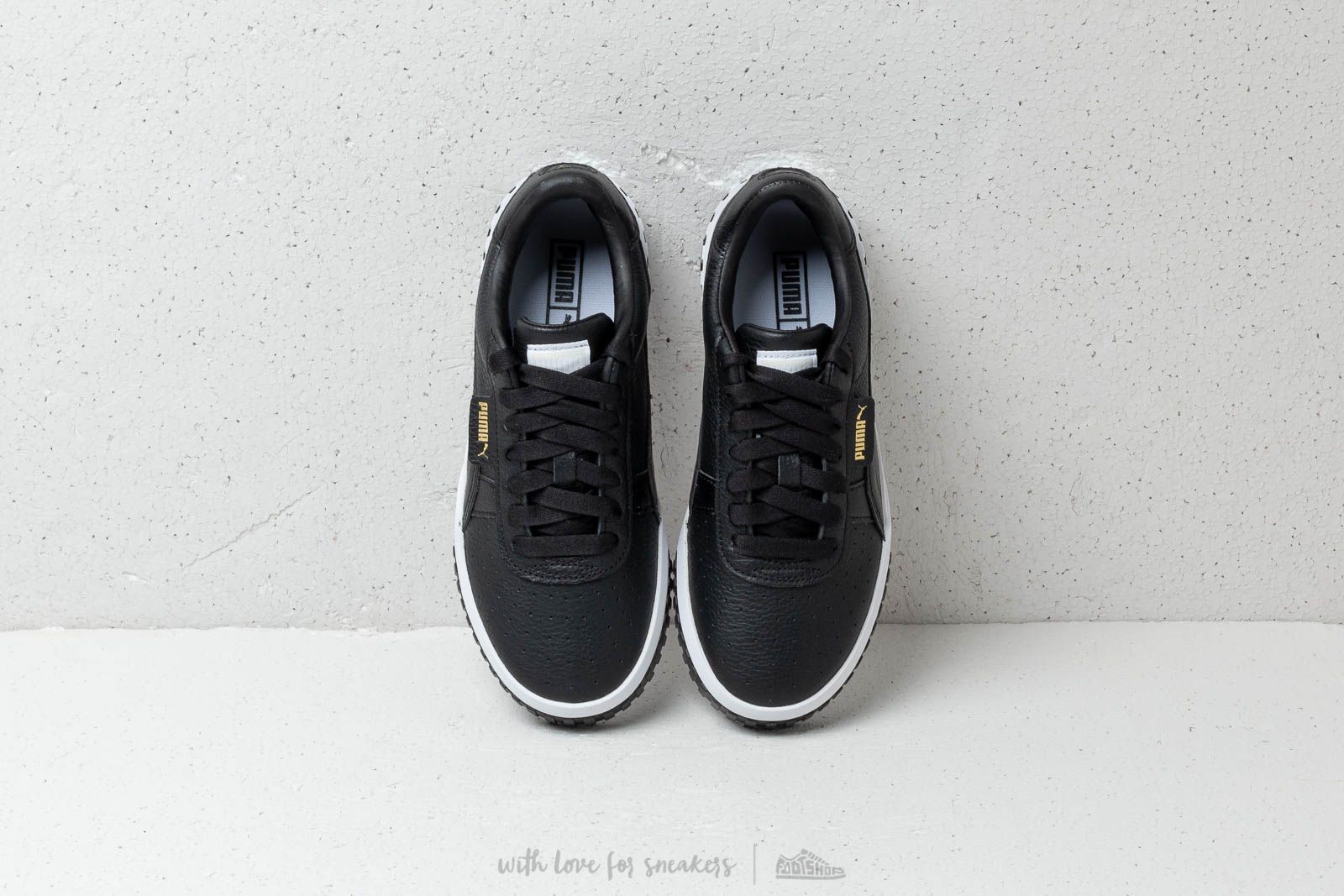 Puma cali black suede top