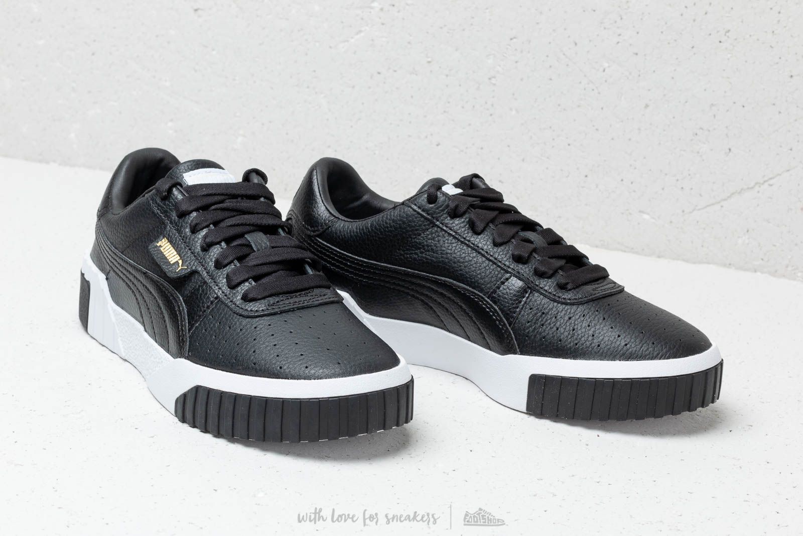 Puma cali women's black and white on sale