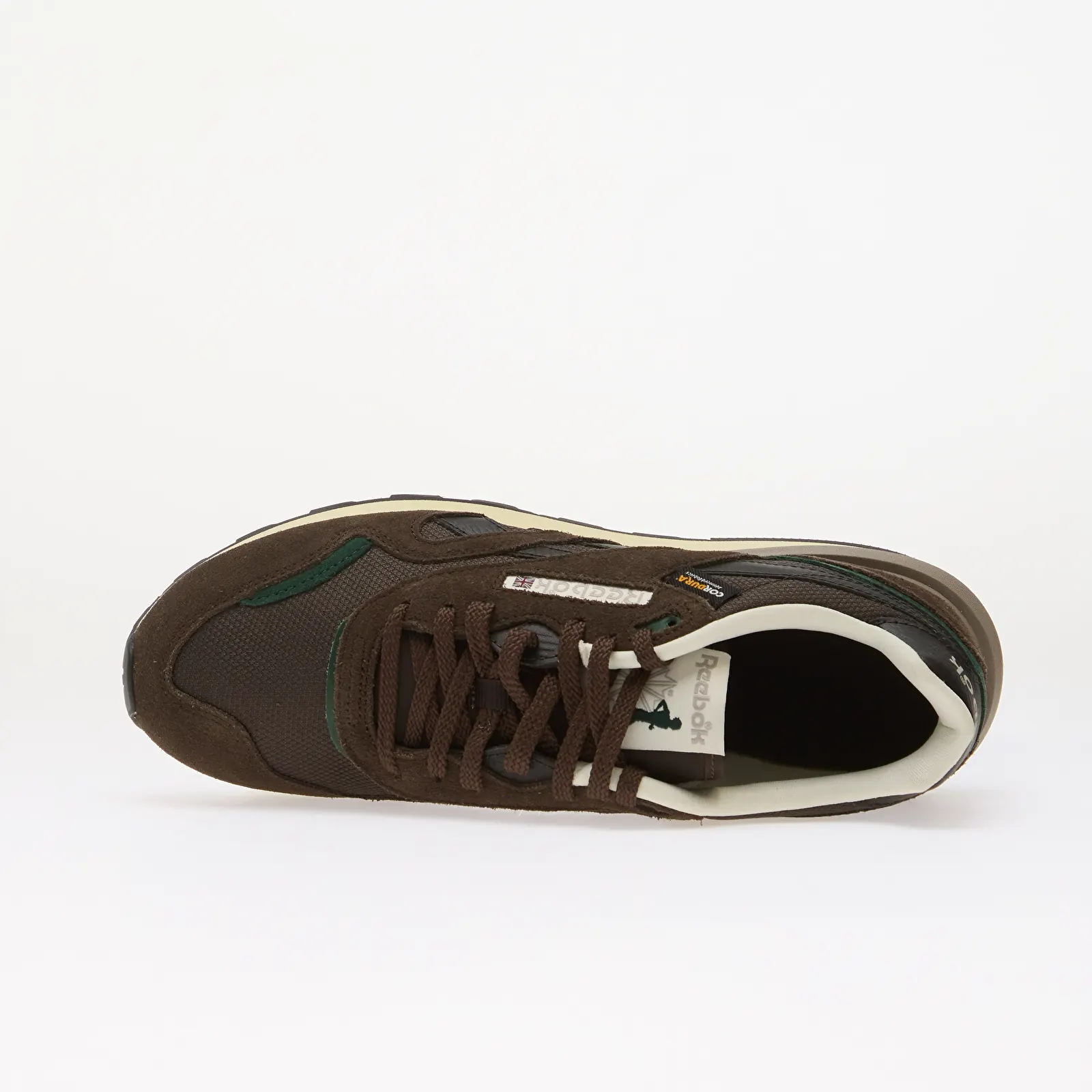 Men's sneakers Reebok Classic Nylon 89 Espresso/ Washed Black/ Heritage Green