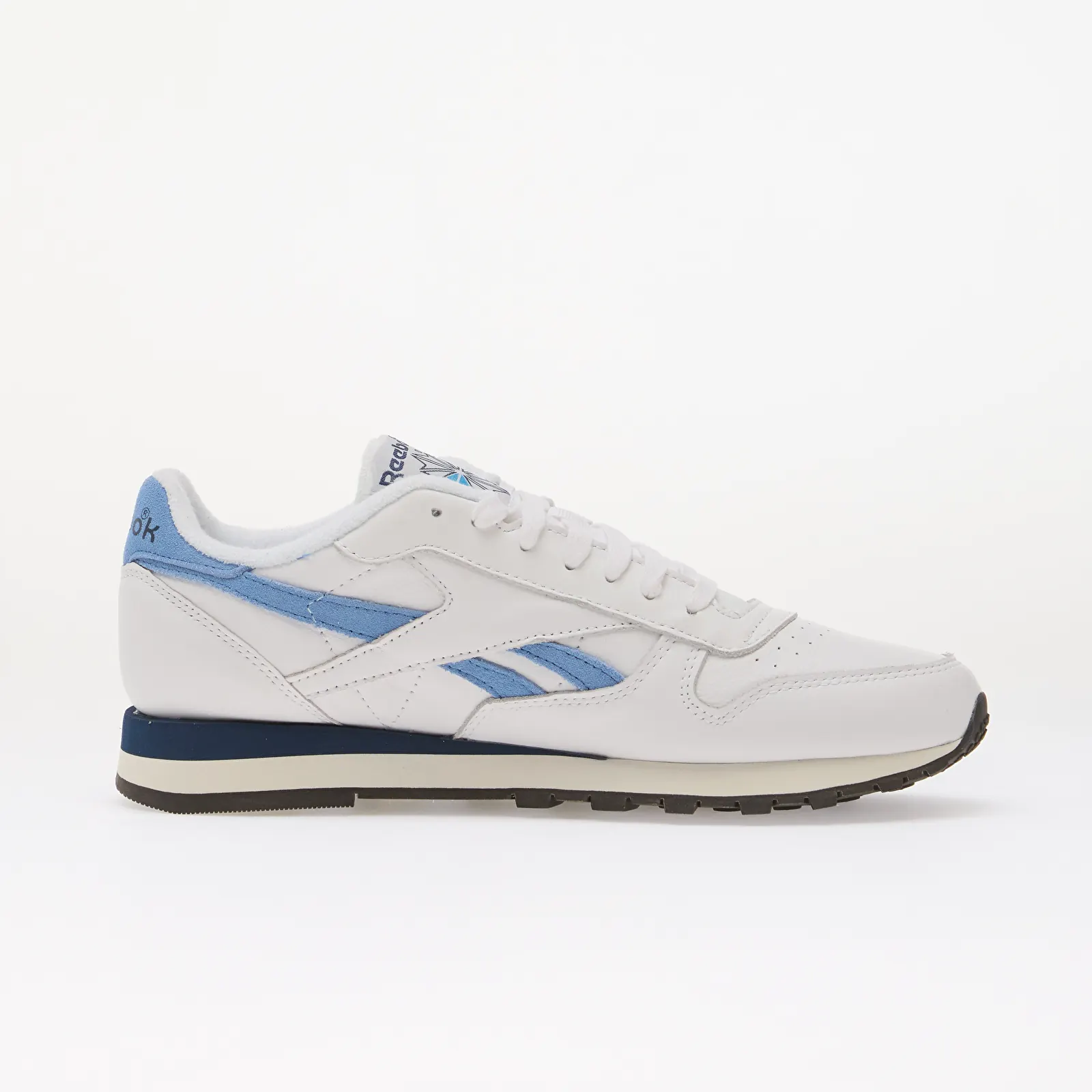 Sneakerși pentru bărbați Reebok Classic Leather Ftwr White/ Essential Blue/ Batik Blue