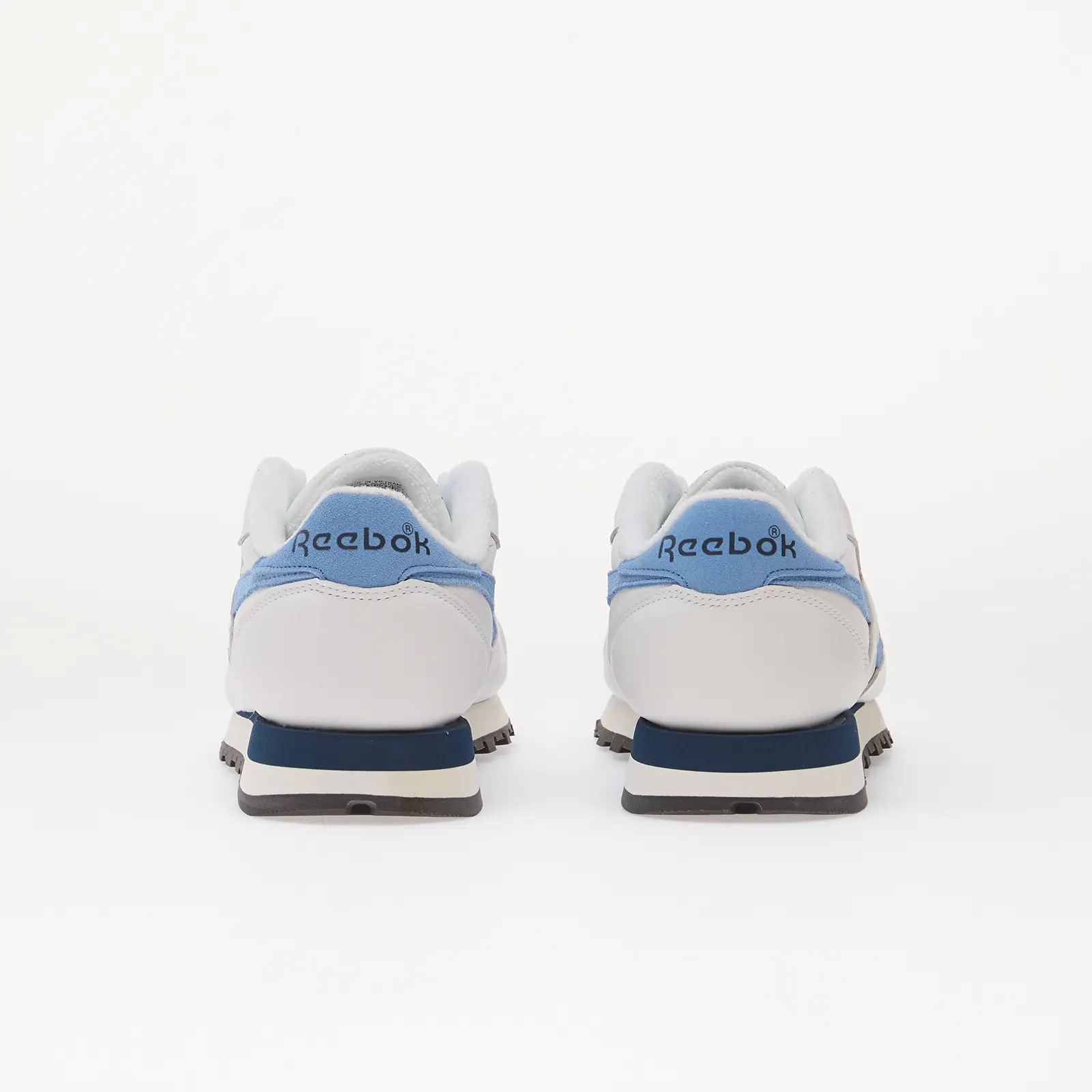 Sneakerși pentru bărbați Reebok Classic Leather Ftwr White/ Essential Blue/ Batik Blue