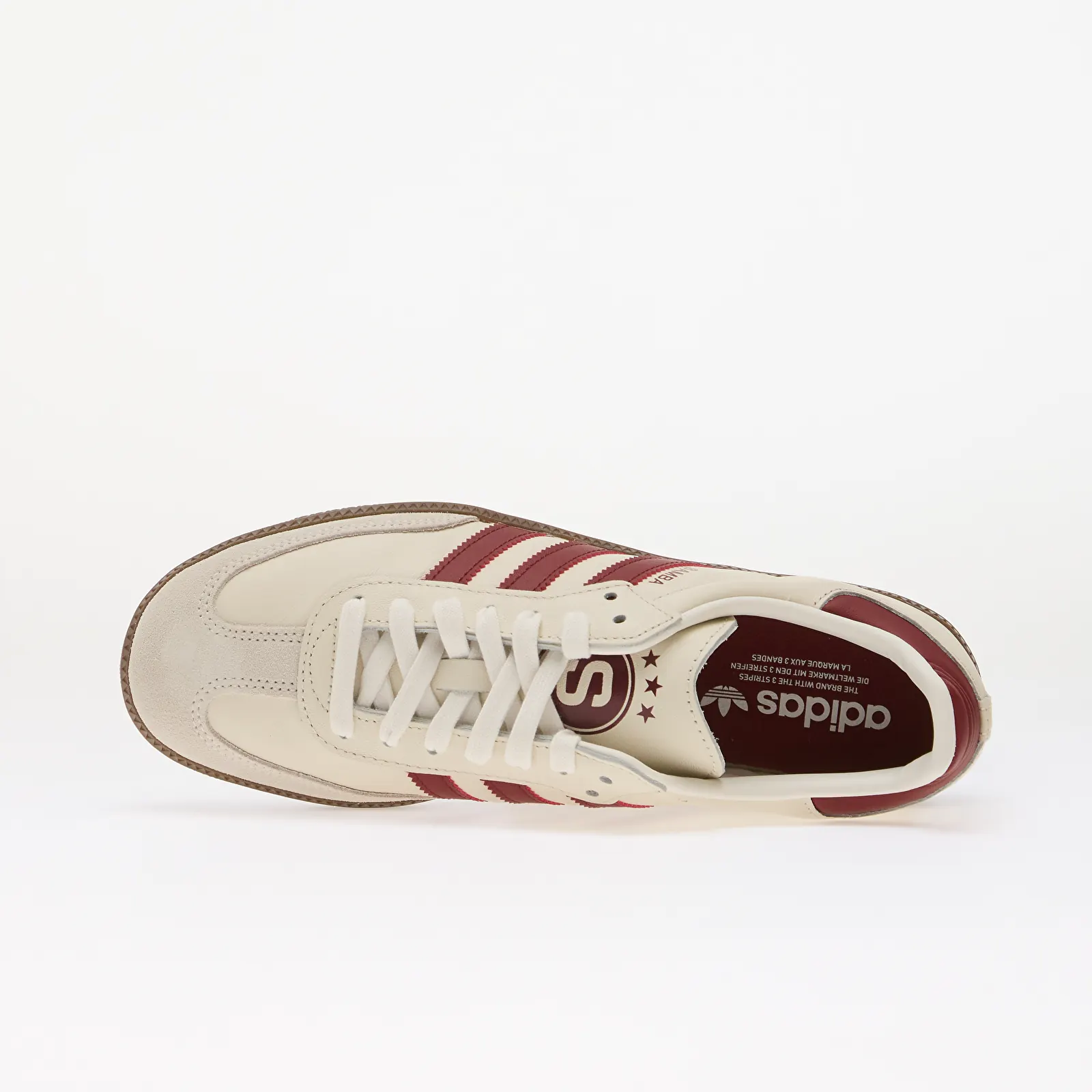 Moški čevlji adidas x AC Sparta Praha Samba Cloud White/ Noble Maroon/ Core Black