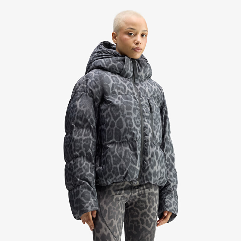adidas by Stella McCartney Short Padded Winter Jacket Printed Dove Grey/ Carbon