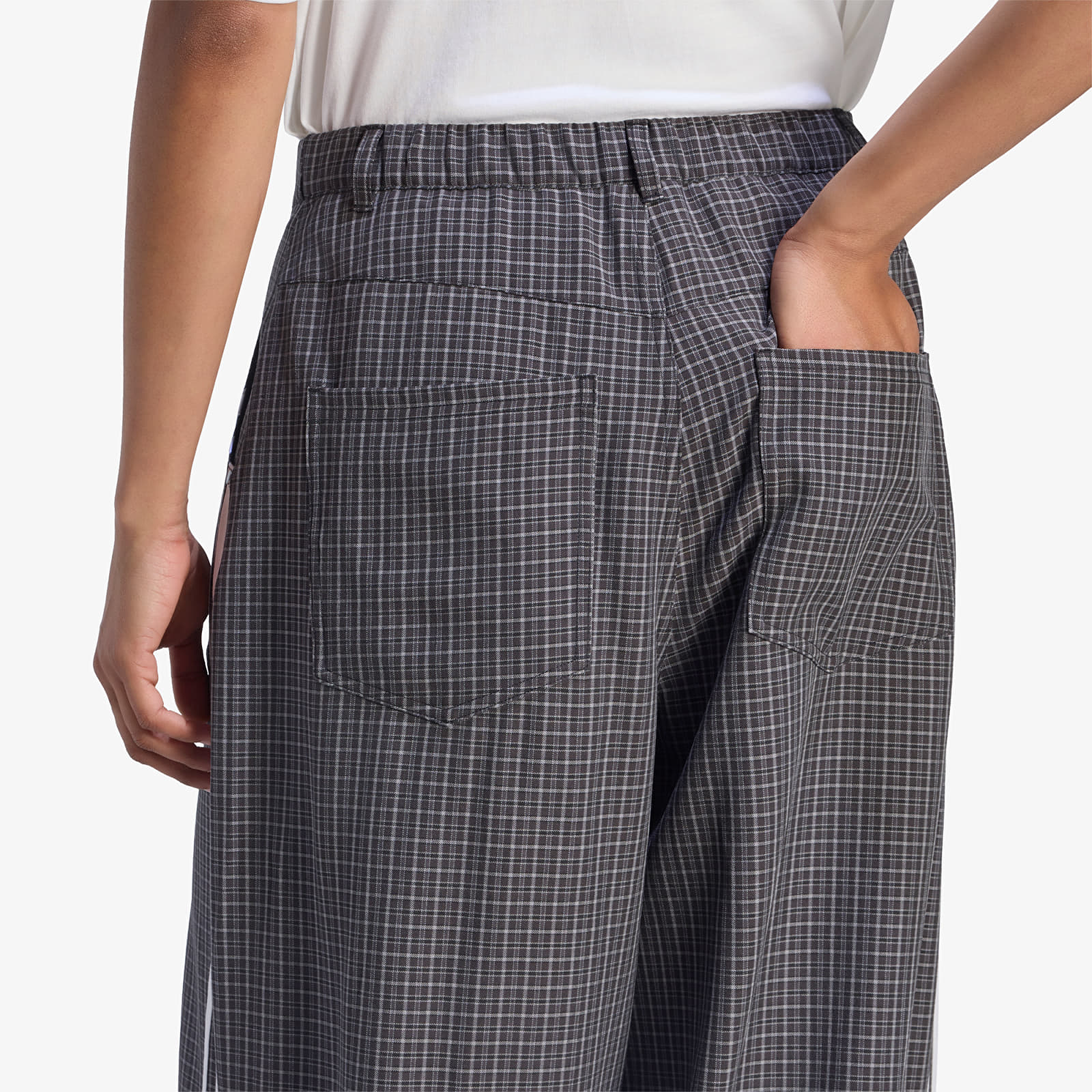 Pants adidas Badigirl Checks Trouser Loose Pants Black/ Grey Three/ Utility Black