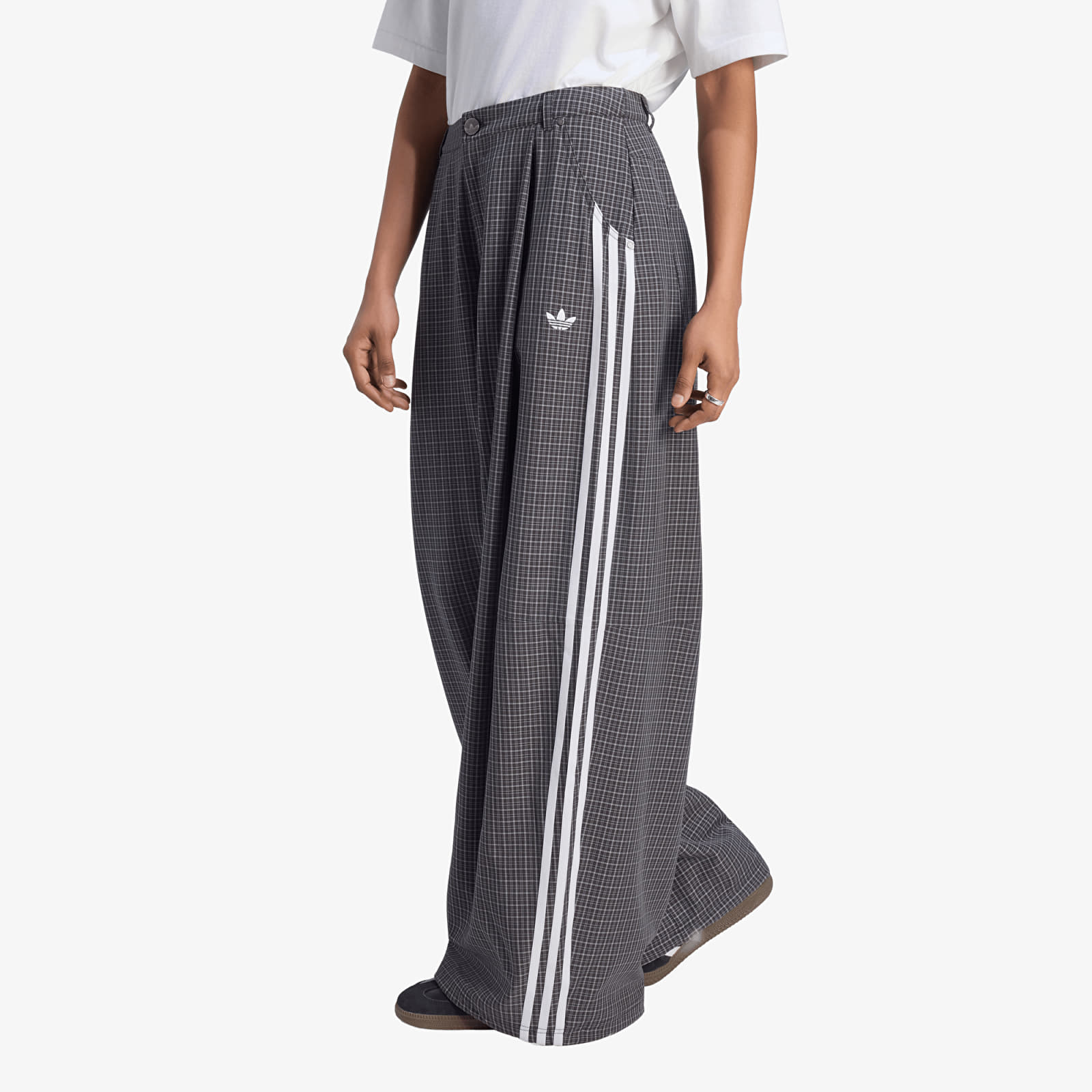 Pants adidas Badigirl Checks Trouser Loose Pants Black/ Grey Three/ Utility Black