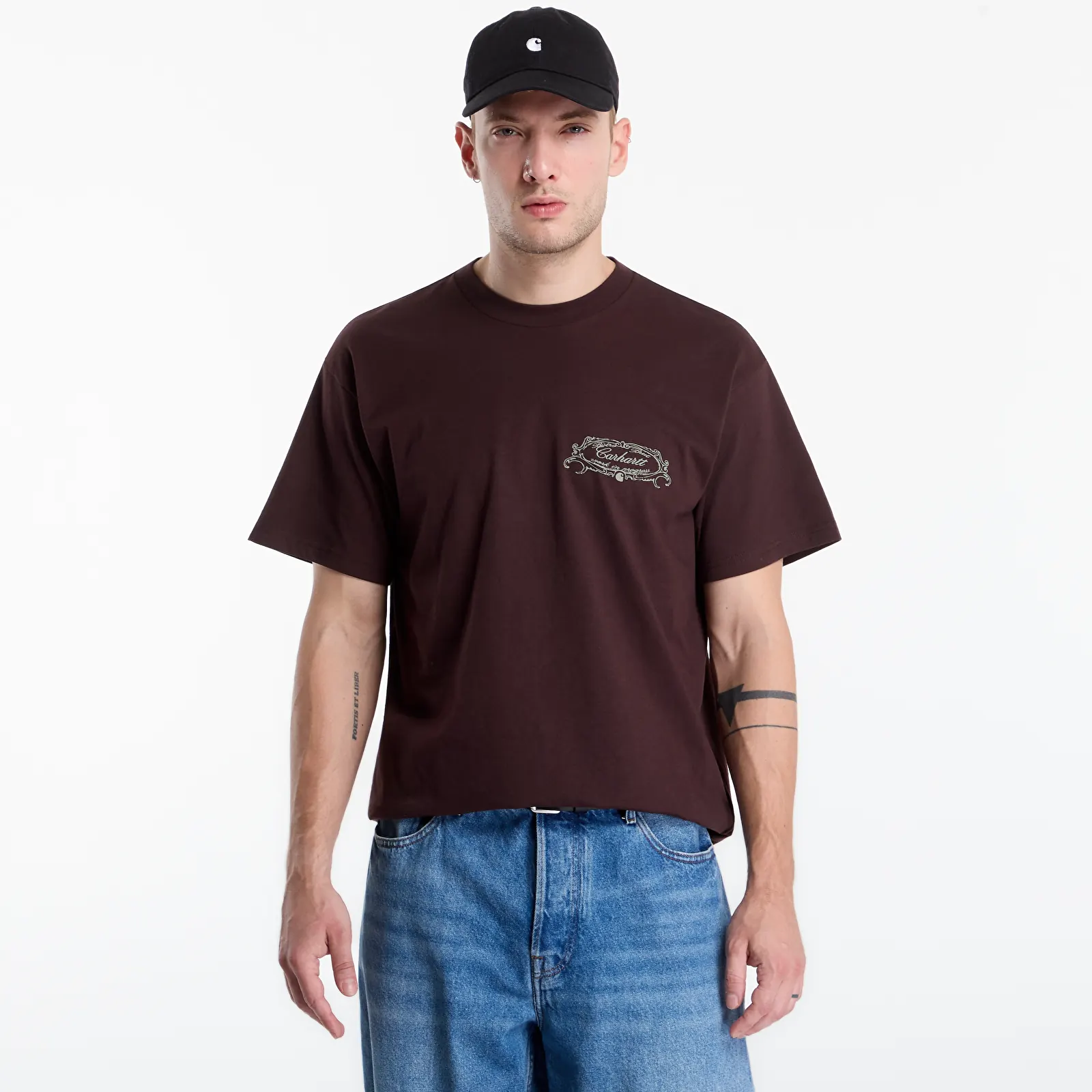 Meeste T-särgid Carhartt WIP S/S Chez WIP T-Shirt UNISEX Palisander