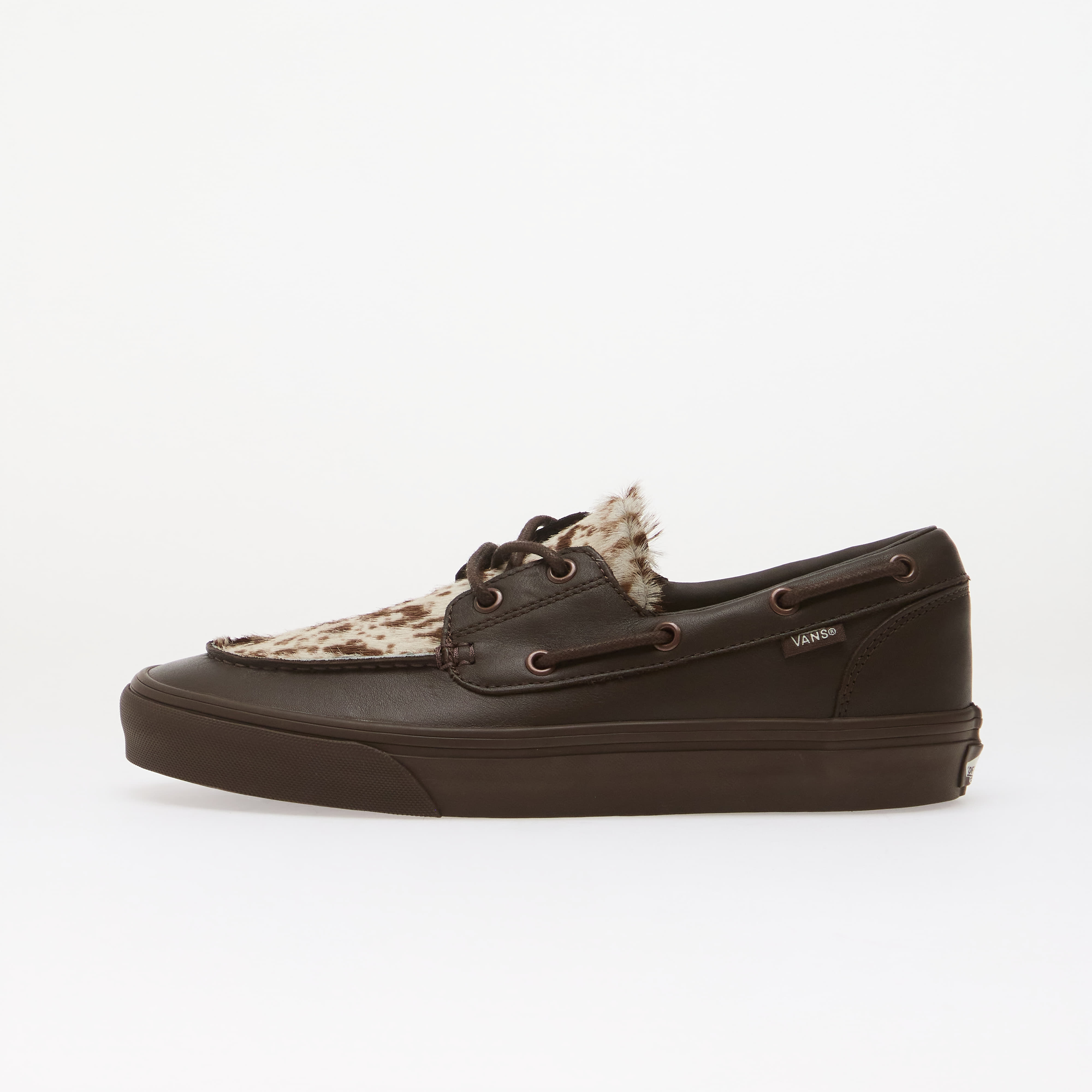 Tenisky Vans 2-Eyelet Boat Shoe PONY HAIR Dark Brown EUR 44