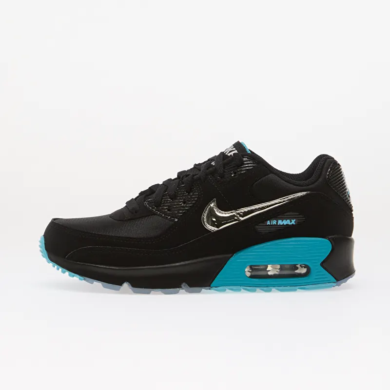 Nike Air Max 90 SE Kids Black/ Chrome/ Gamma Blue/ Ice