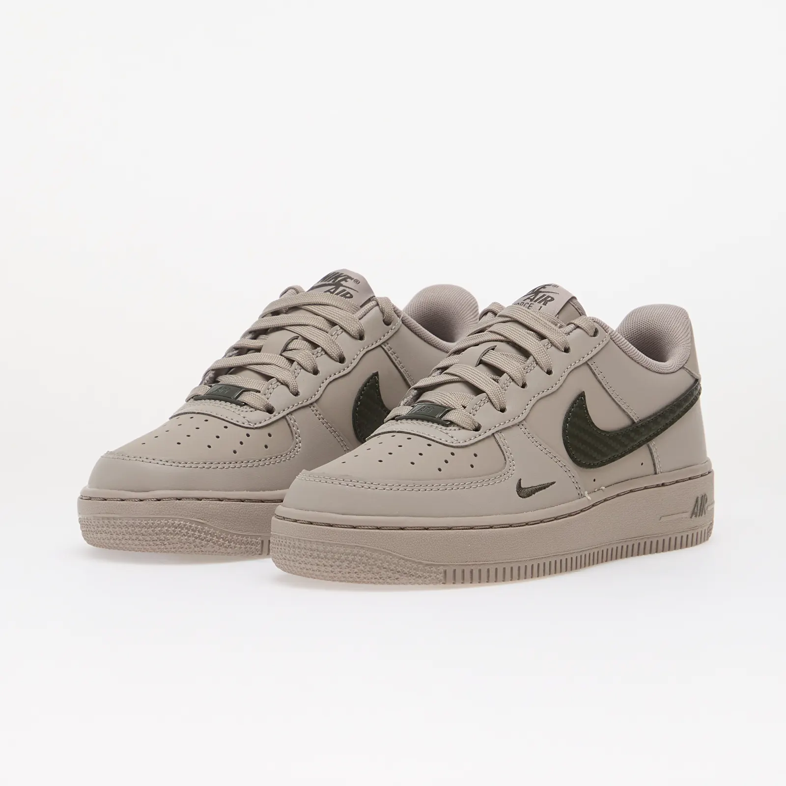 Sneaker und Schuhe für Kinder Nike Air Force 1 Tech Essential Kids College Grey/ Newsprint