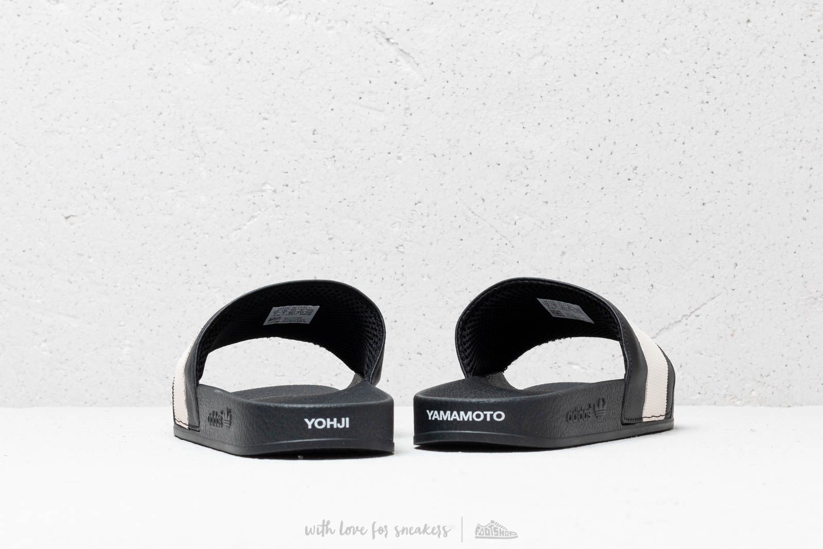 Zapatillas Hombre Y-3 Adilette Core Black/ Core Black/ Ftw White