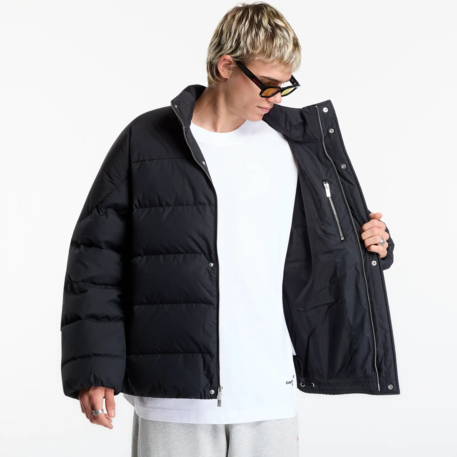 Geci Jordan Flight Men's Down Puffer Jacket Black/ Black/ Black