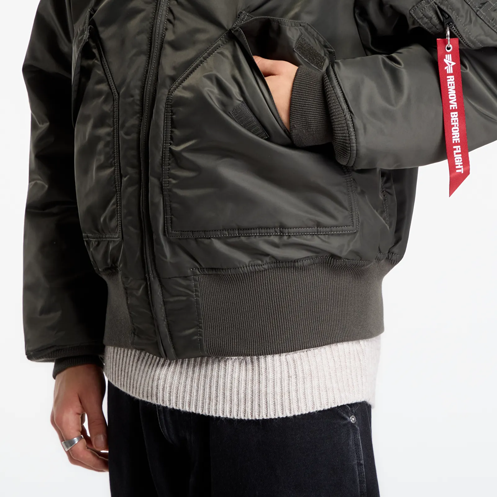 Vestes pour hommes Alpha Industries CWU-45 Heritage Rep. Grey