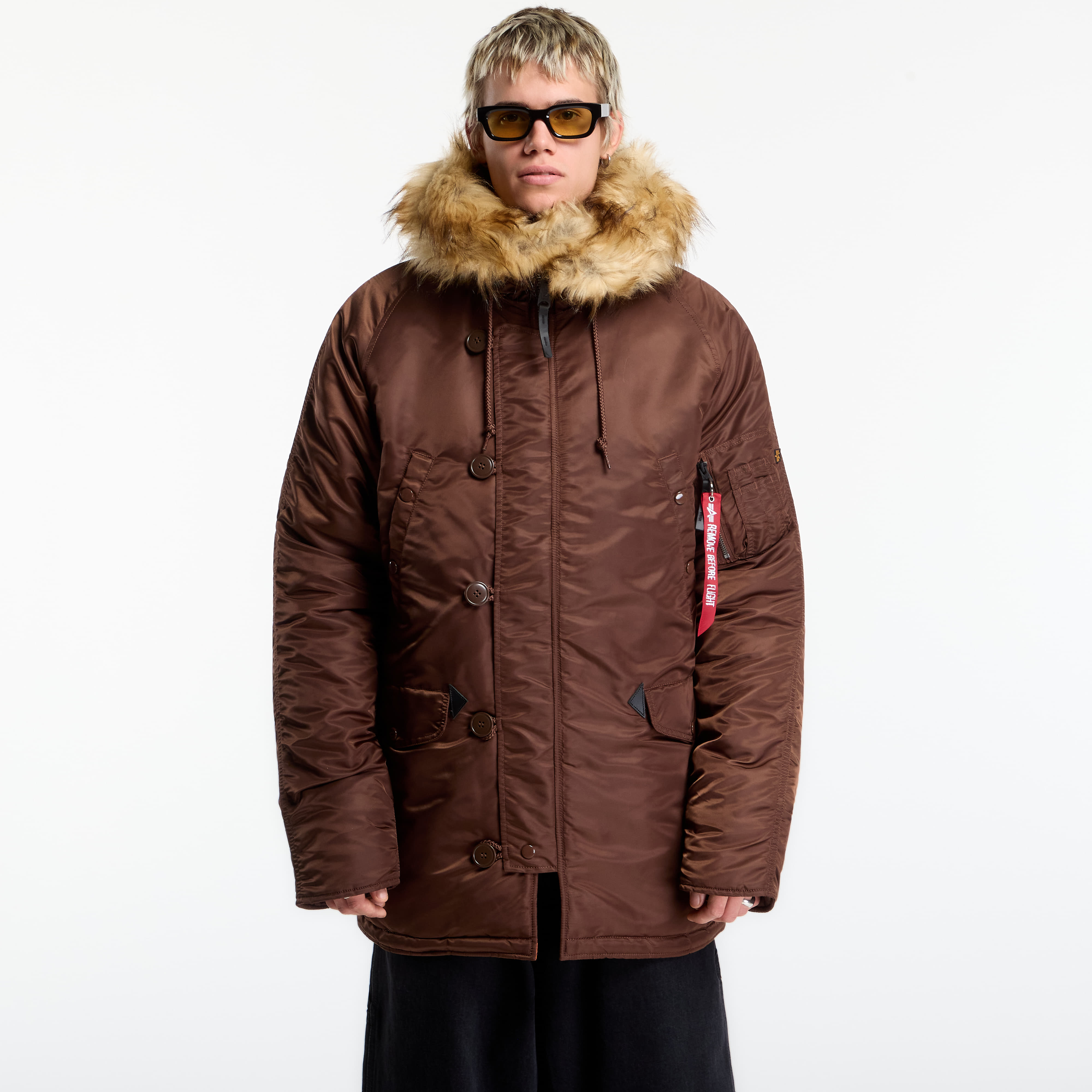 Jacket Alpha Industries N-3B VF 59 Vintage Fit Powder Brown M