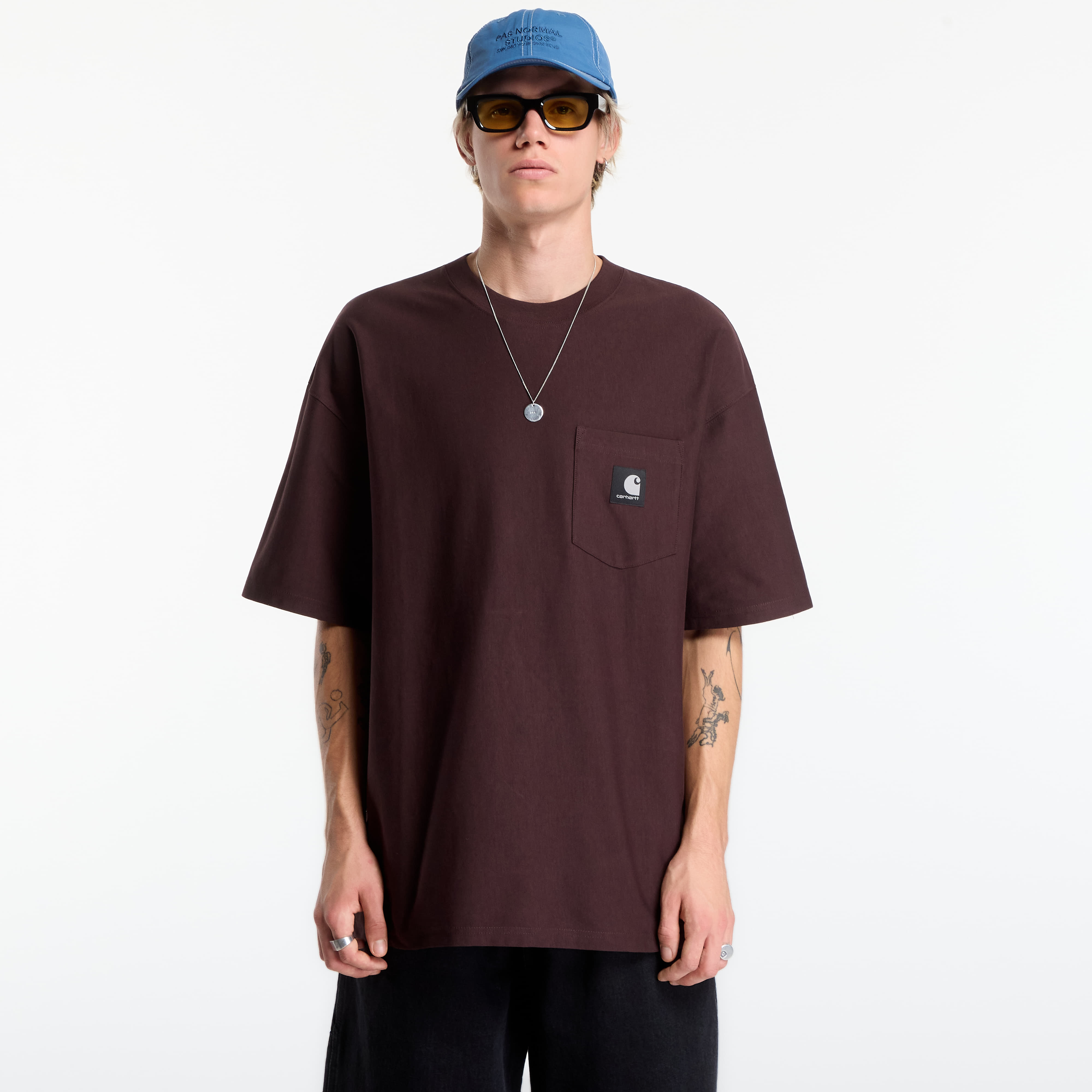 T-shirt Carhartt WIP S/S OG Loose Pocket T-Shirt UNISEX Palisander L