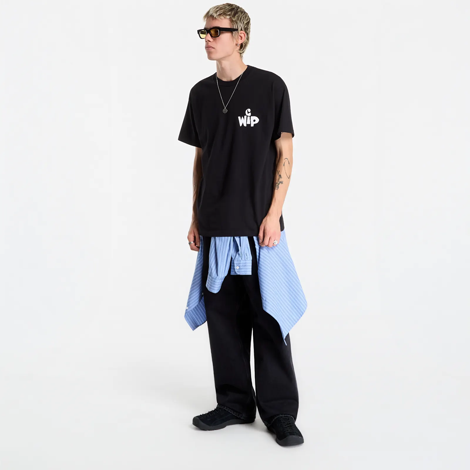 Tricouri bărbați Carhartt WIP S/S Cutout T-Shirt UNISEX Black