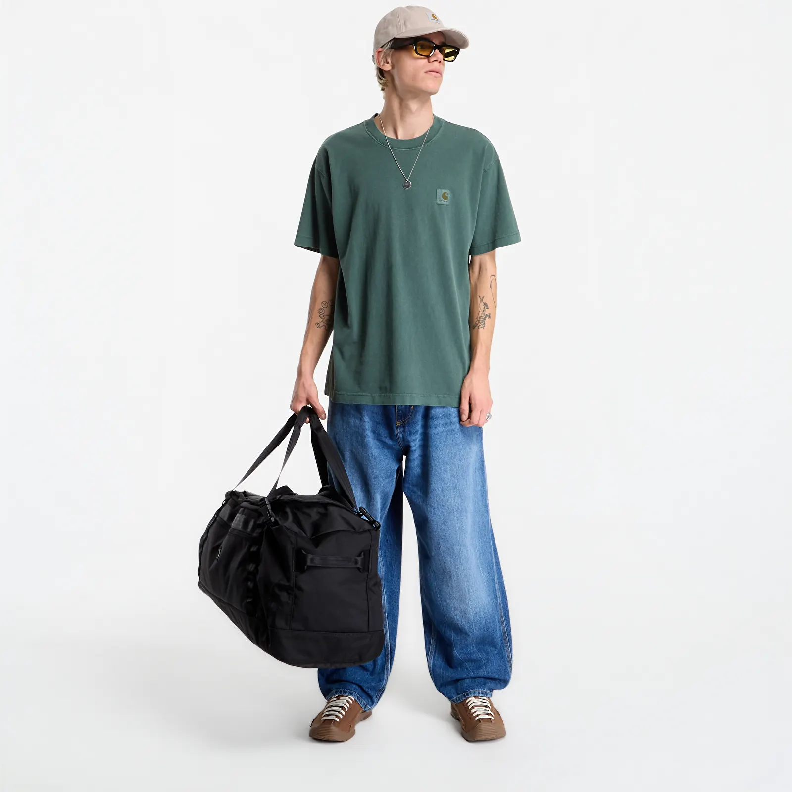 T-shirts  Carhartt WIP S/S Vista T-Shirt UNISEX Dark Scarab Garment Dyed