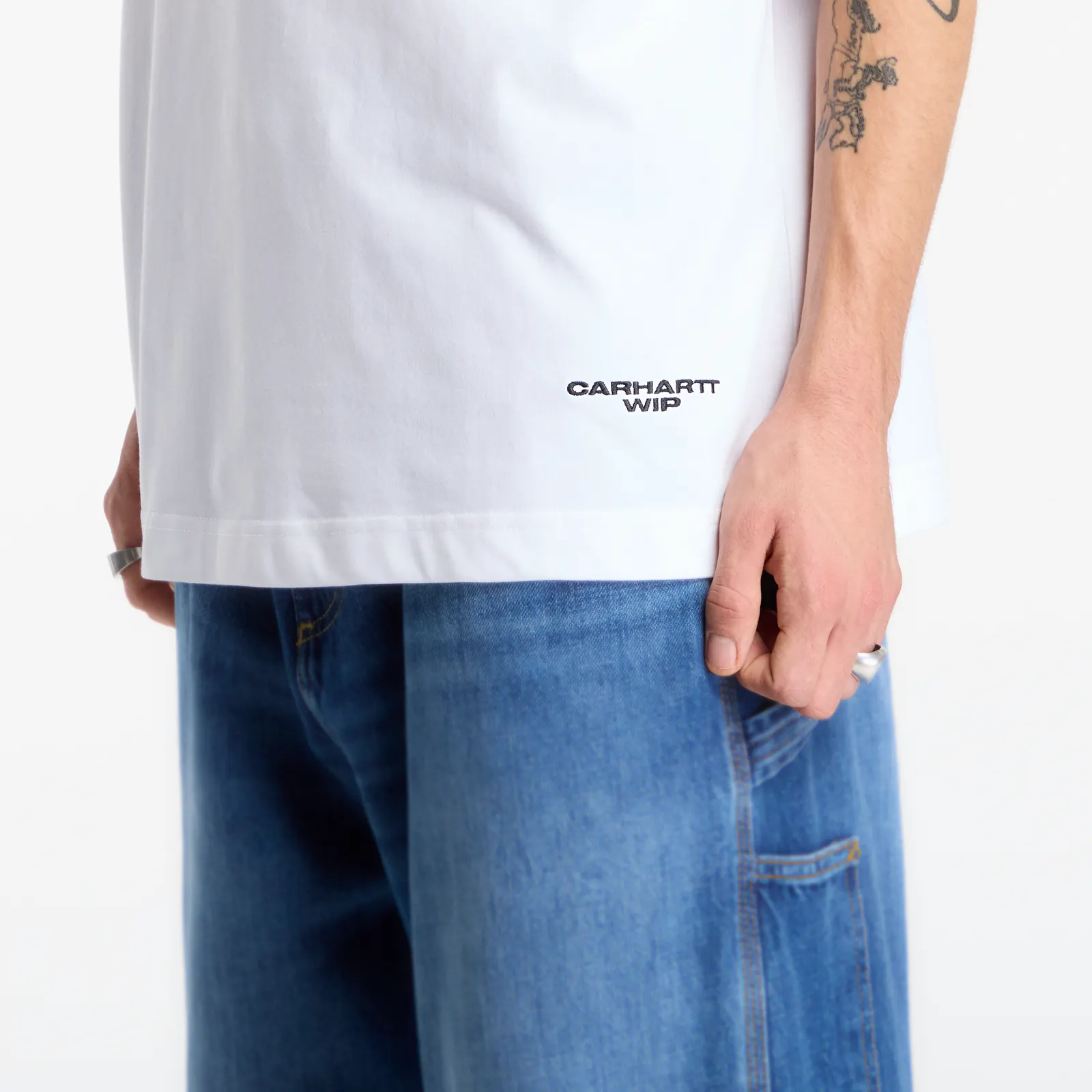 T-shirts  Carhartt WIP S/S Chapter Script T-Shirt UNISEX White/ Black