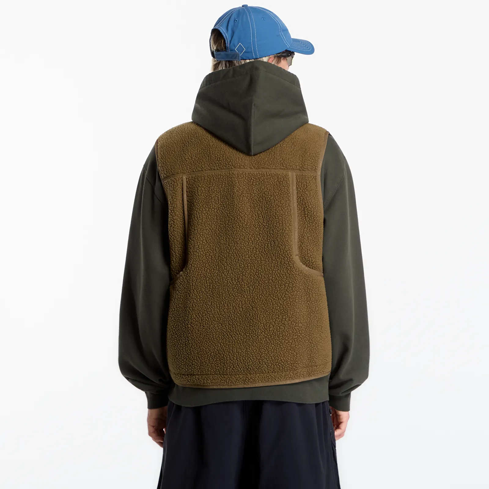 Vesten Pas Normal Studios Off-Race Pile Fleece Vest Deep Olive