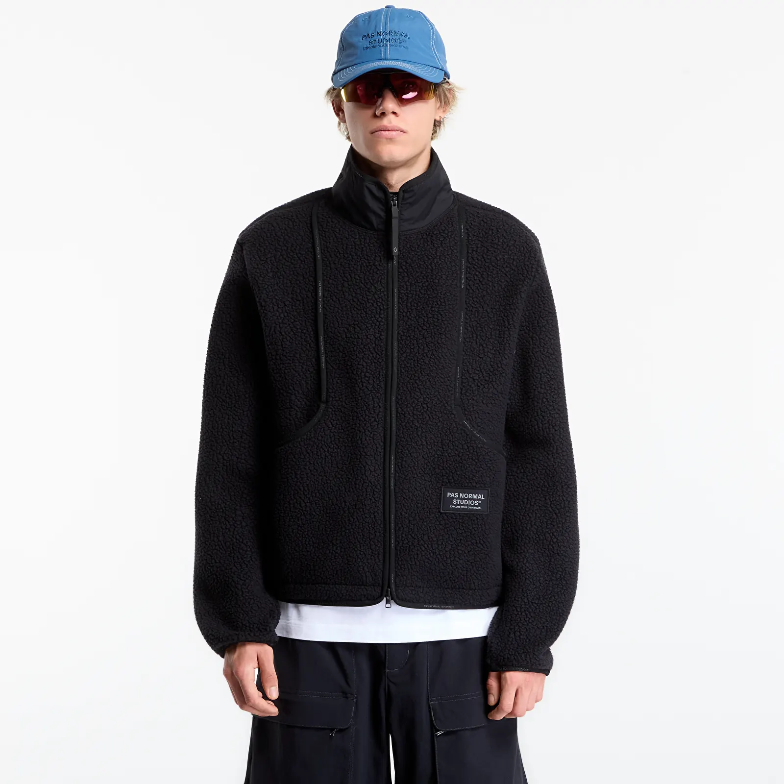 Jassen Pas Normal Studios Off-Race Pile Fleece Jacket Black