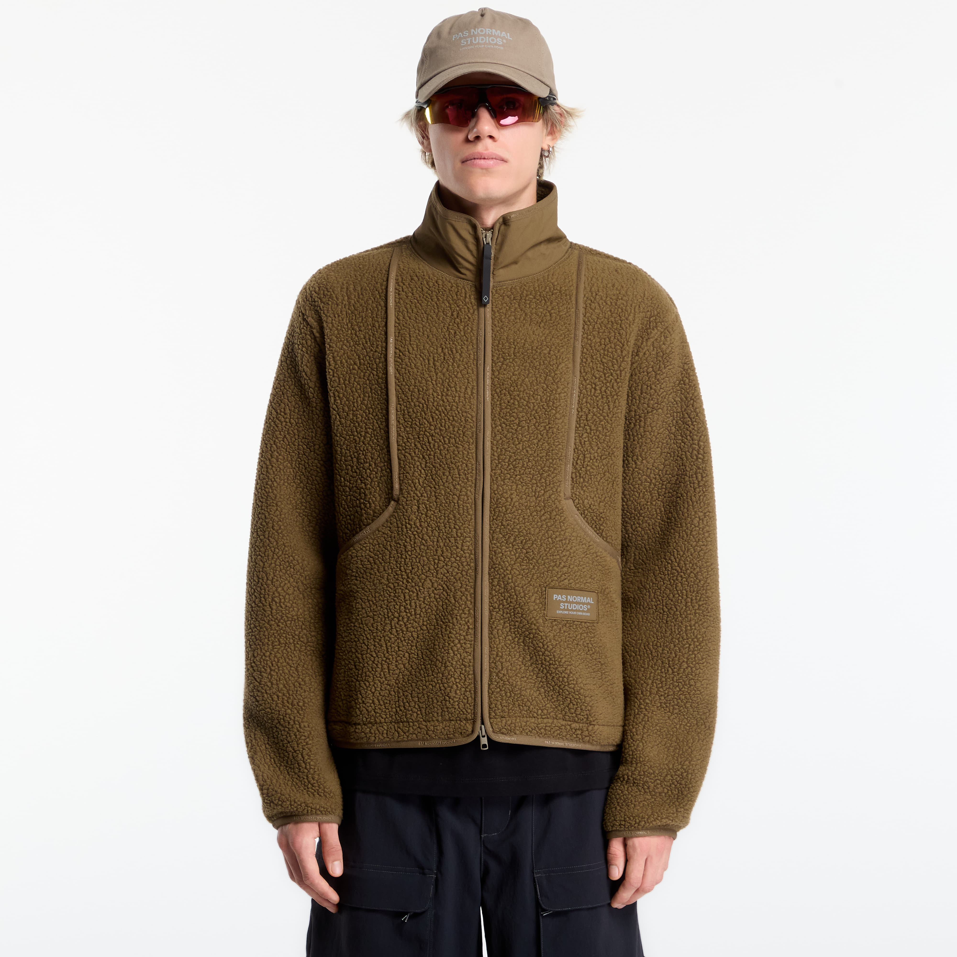Jacket Pas Normal Studios Off-Race Pile Fleece Jacket Deep Olive M