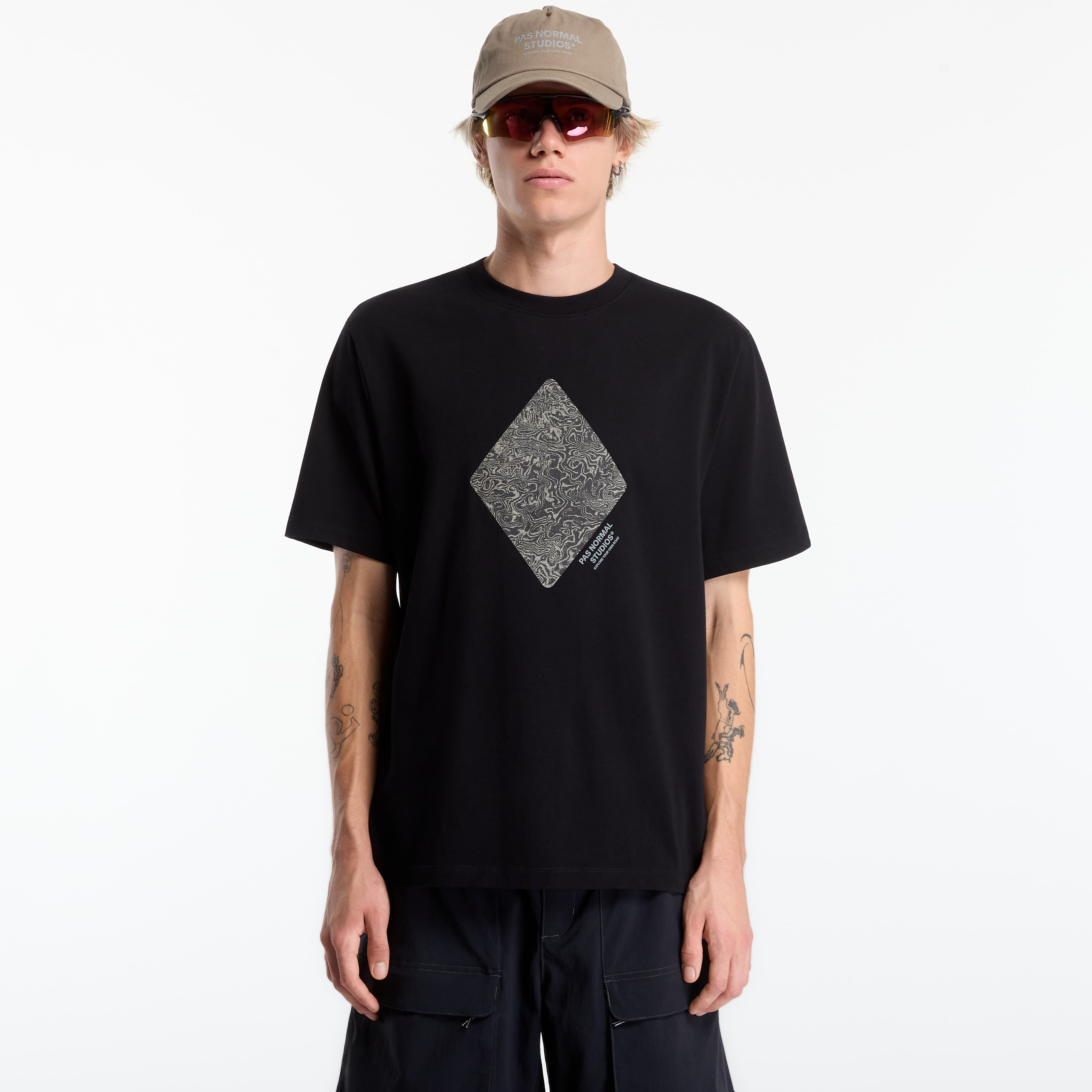 T-shirt Pas Normal Studios Off-Race Graphic T-Shirt Black S