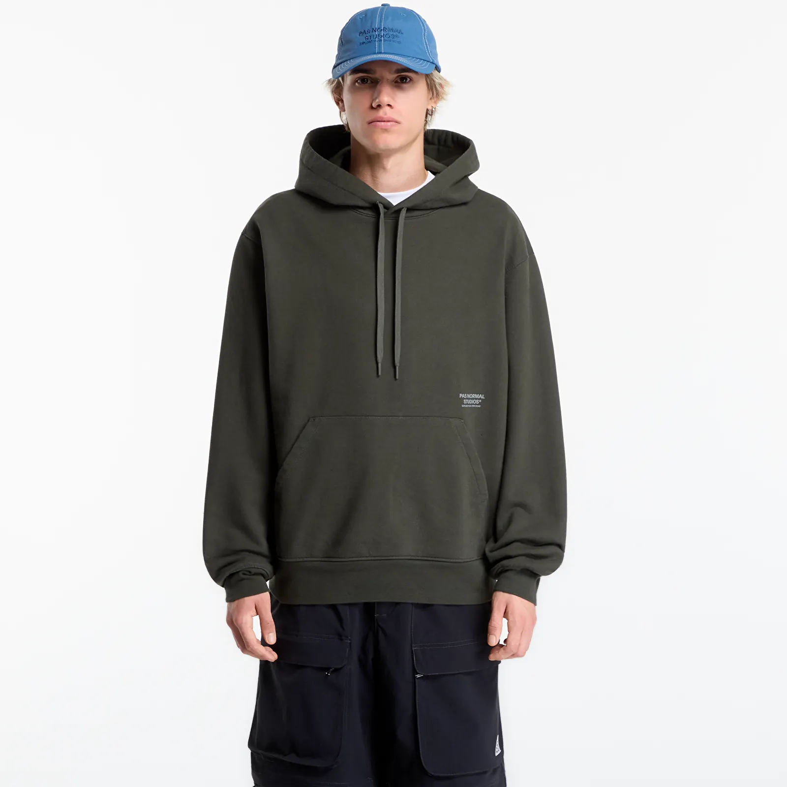 Hoodies and sweatshirts  Pas Normal Studios Off-Race Hoodie Dark Olive
