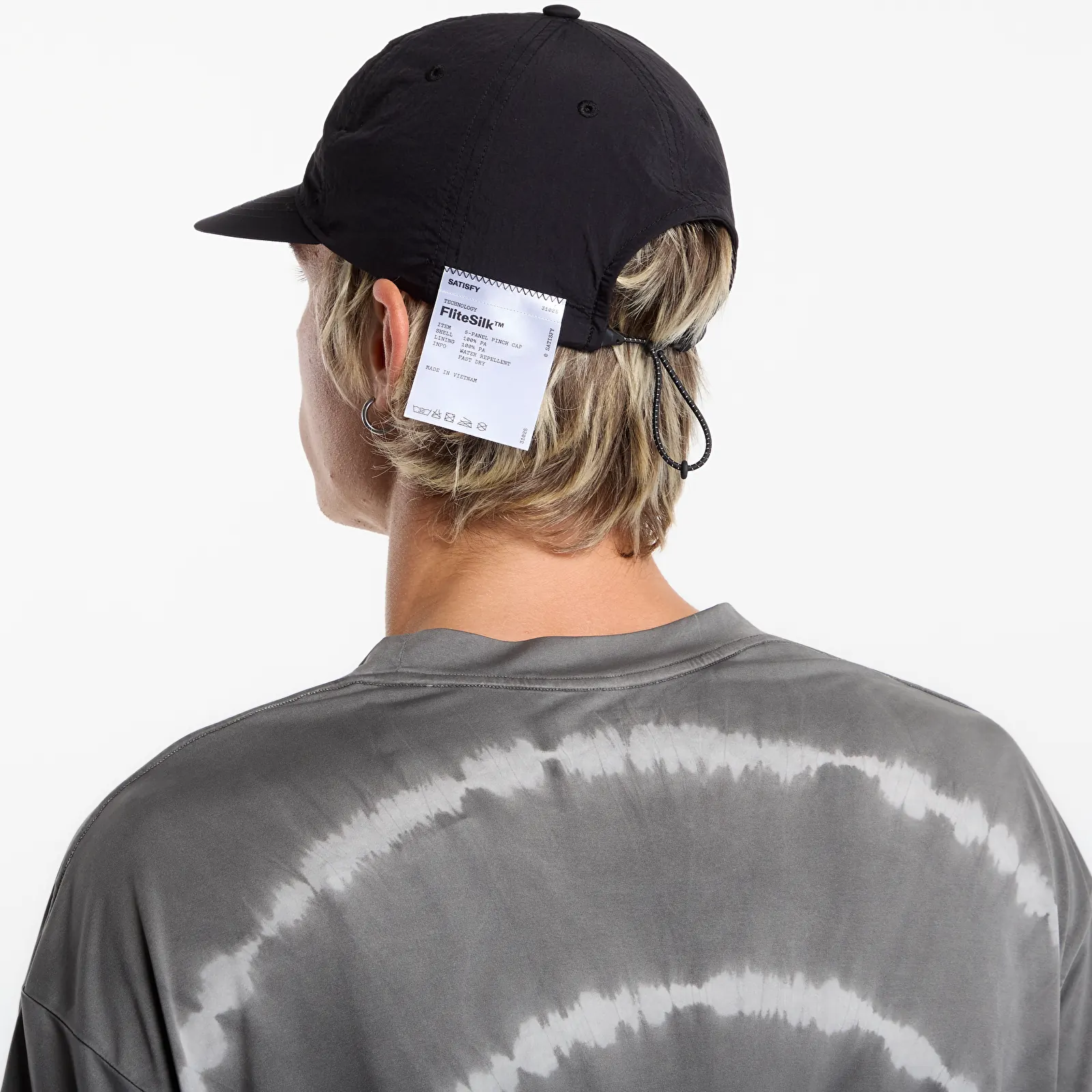 Caps Satisfy FliteSilk 5 Panel Pinch Cap Black Eagle