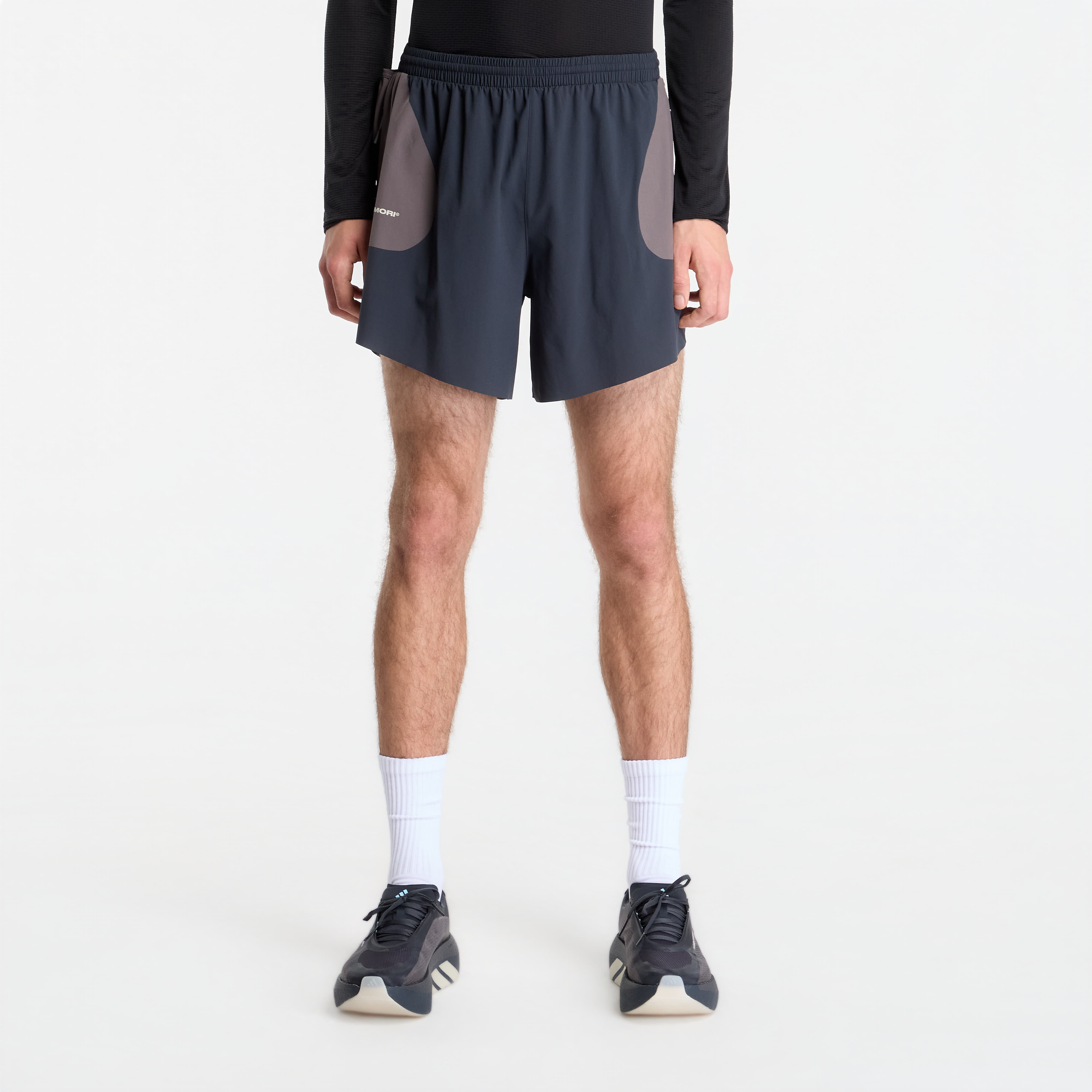 Pantaloni scurți adidas x Hermanos Koumori Running Men Shorts Night Grey/ Charcoal M/5
