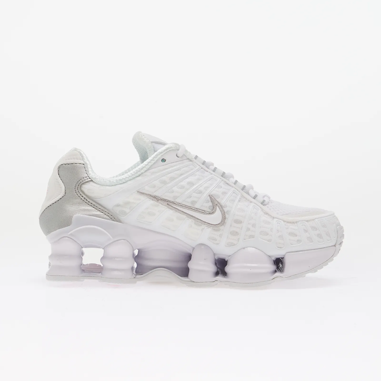Чоловіче взуття Nike Shox TL Kids White/ White/ Metallic Silver/ Max Orange